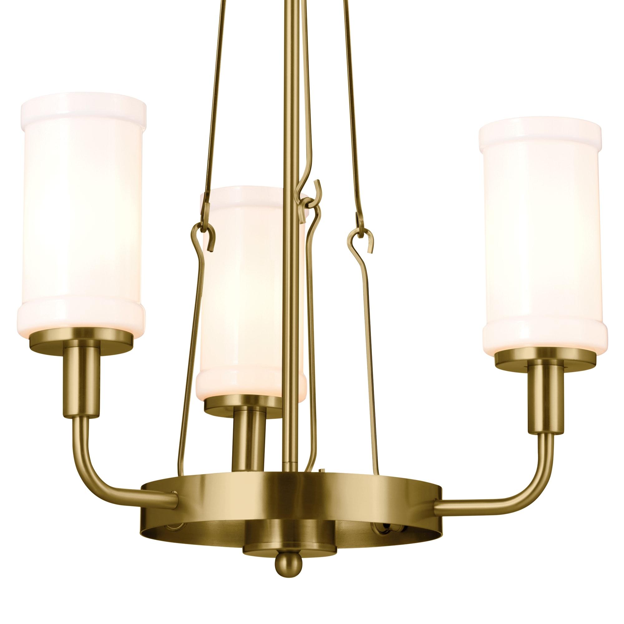 Kichler Lighting Vetivene 3 - Light Chandelier in  Natural Brass