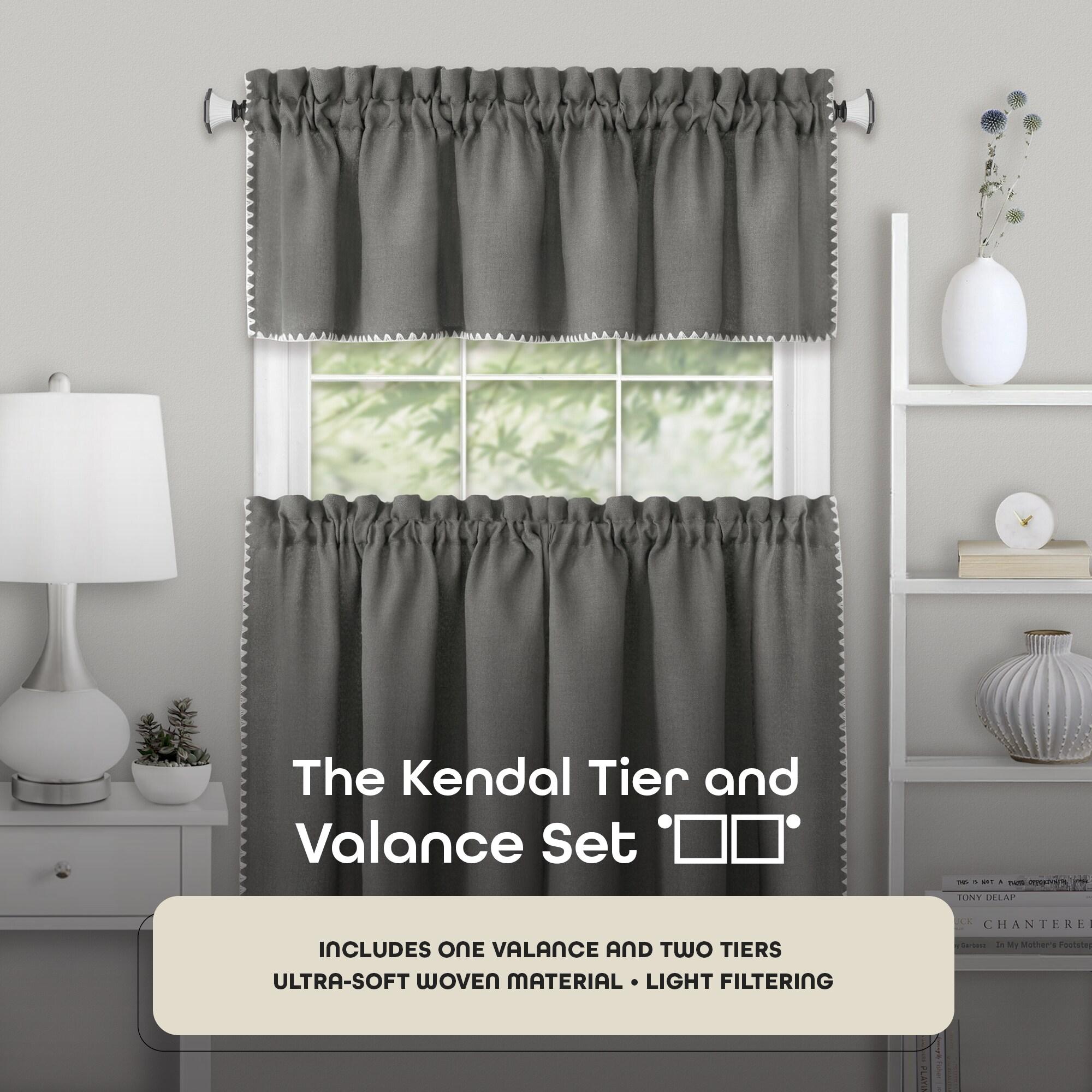 Achim Importing Co Tailored 58'' W Kitchen Curtain