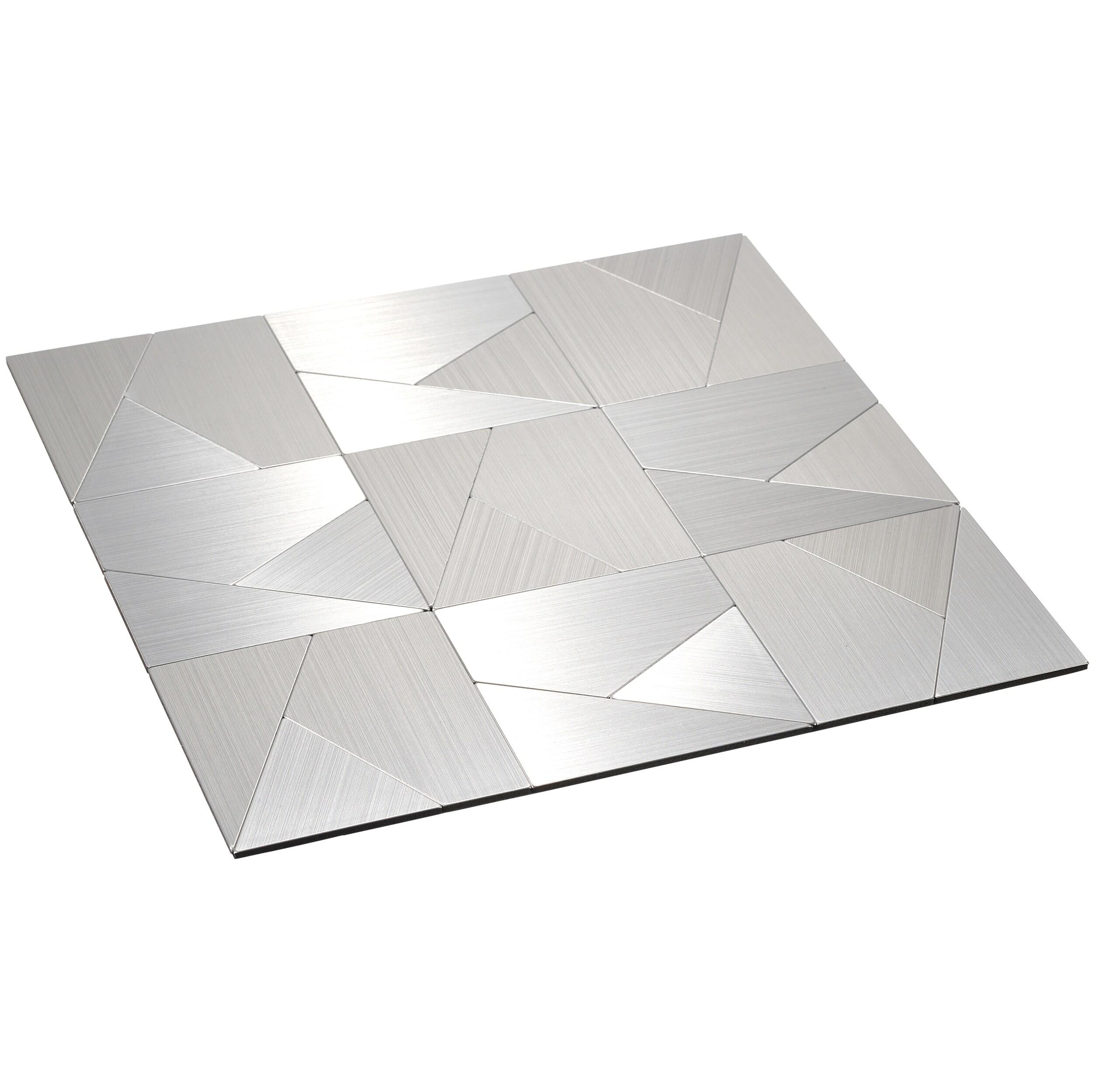 Metal Peel and Stick Mosaic Tile