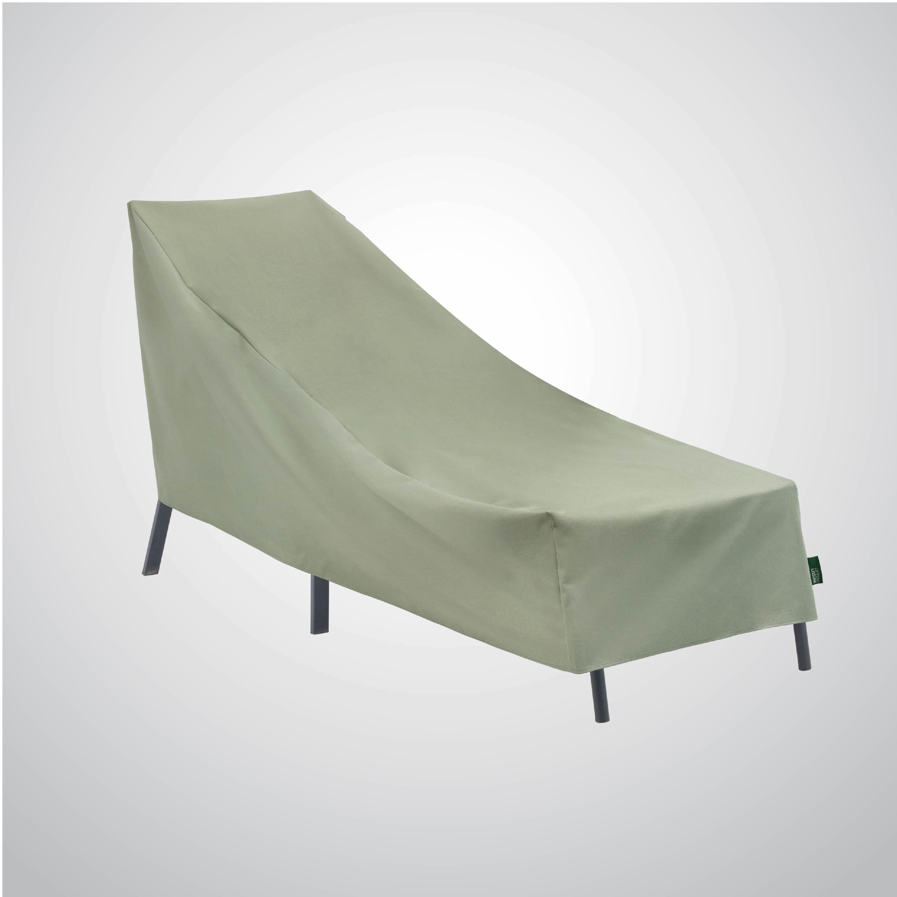 Modern Leisure Basics Patio Chaise Lounge Cover, 76"L x 27"W x 30"H, Sage Green