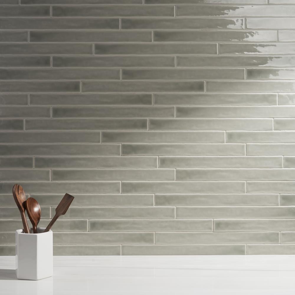 Capetown 2" x 20" Crackled Ceramic Subway Wall Tile (20 pieces/ 5.38 sq. ft./ Case)