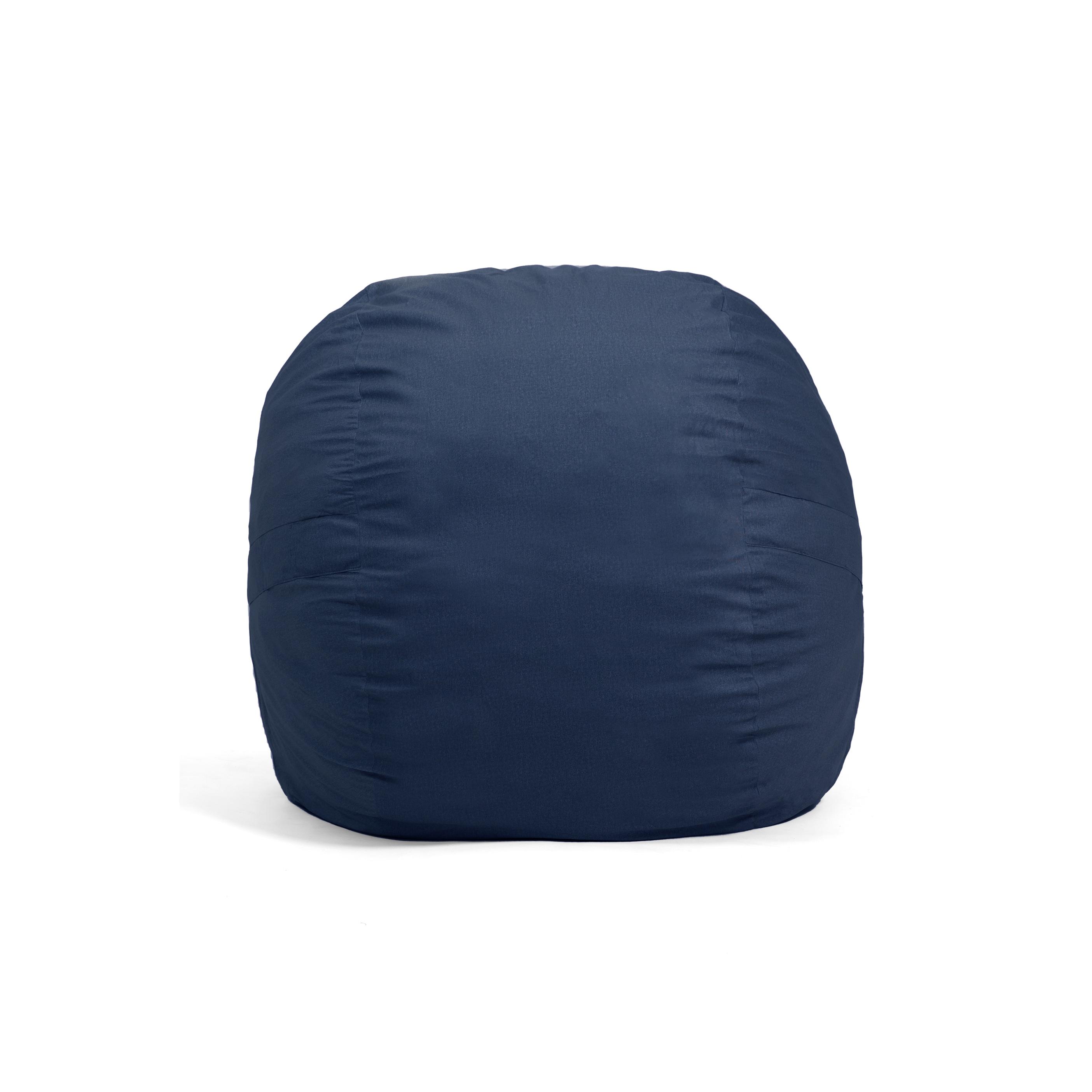 Big Joe Large 4 Foot Foam Filled Bean Bag Chair with Soft Removeable Cover