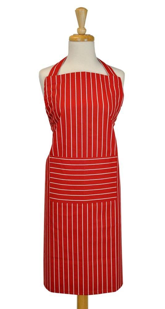 Design Imports  Stripe Chef Apron Tango Red
