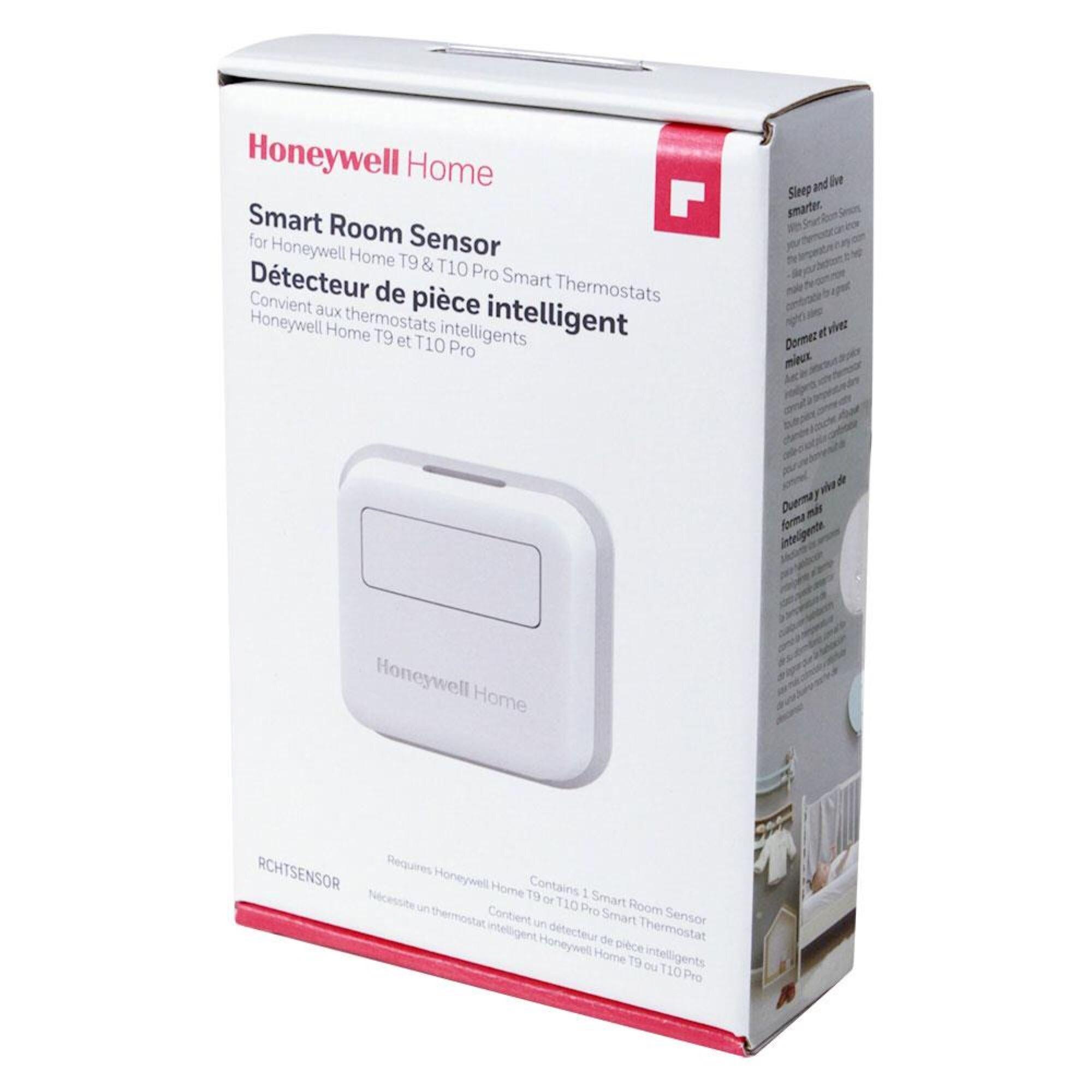Honeywell Home Smart Room Sensor: Wireless Thermostat Control, Smartphone App, T9 Compatible, White, 2-Year Warranty