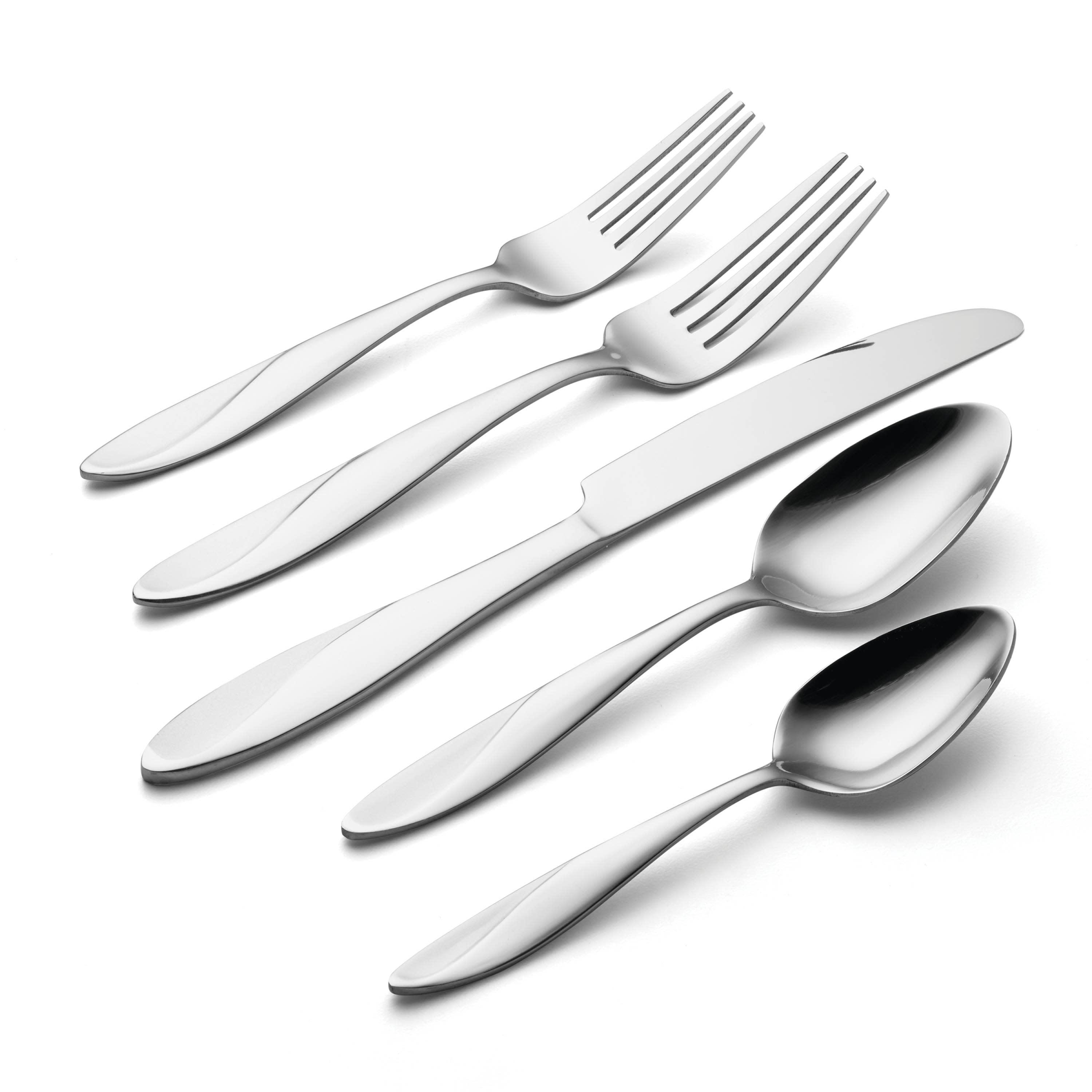 Oneida Simmer 65-Piece Mirror Stainless Steel Flatware Set (Service for 12)