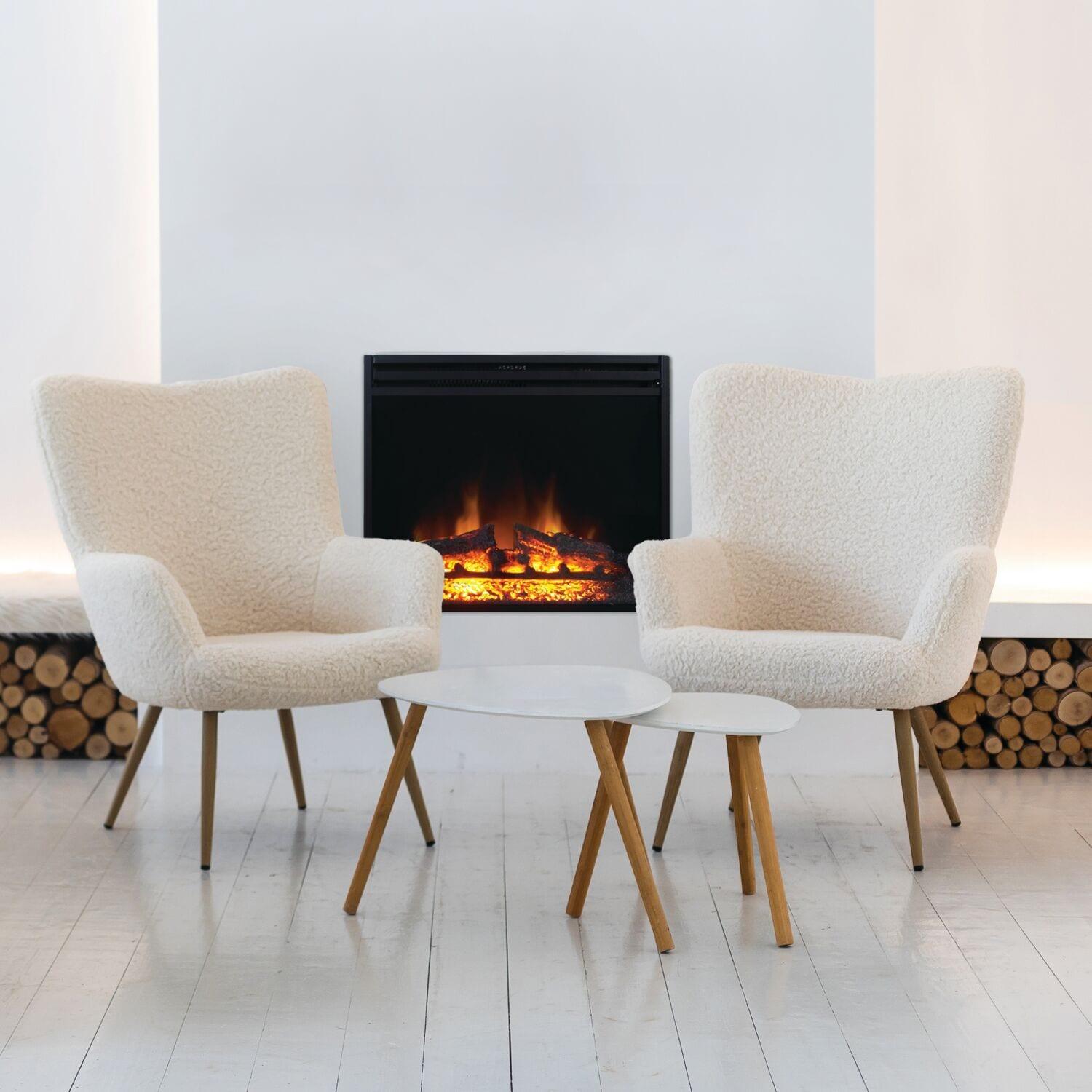 Cambridge Cambridge 5118 BTU Freestanding Electric Fireplace Heater Insert for Vacant Chimney Fireplace