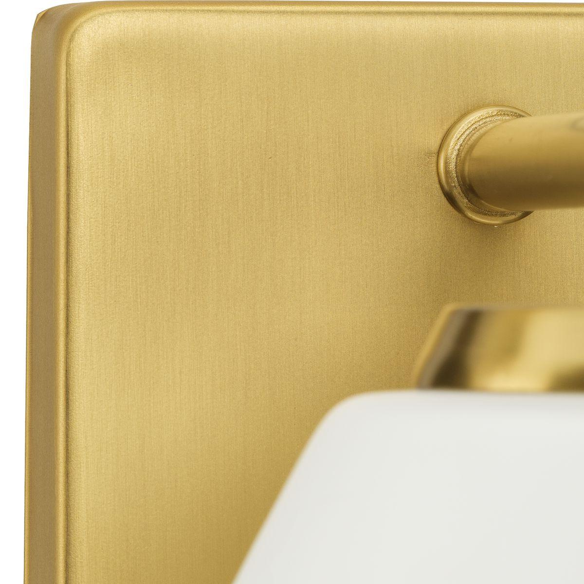 Progress Lighting Copeland 4-Light Vanity Light, Brushed Gold, Opal Glass Shades