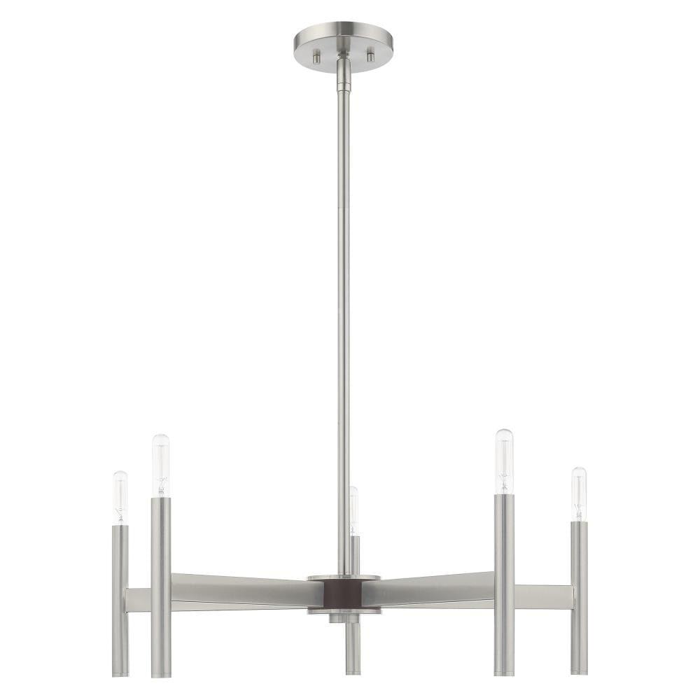 Livex Lighting Copenhagen 5 - Light Chandelier in  Brushed Nickel