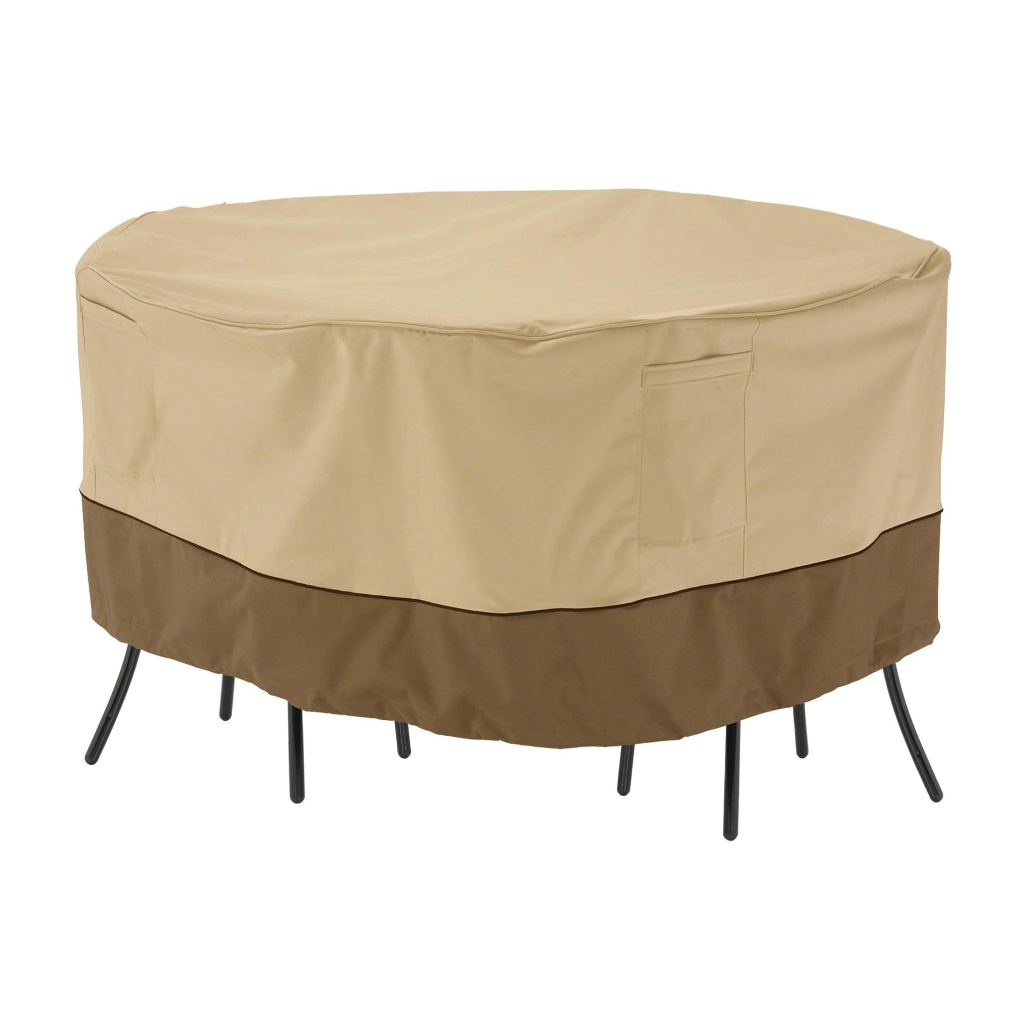 Veranda Water-Resistant Brown Patio Table & Chair Set Cover