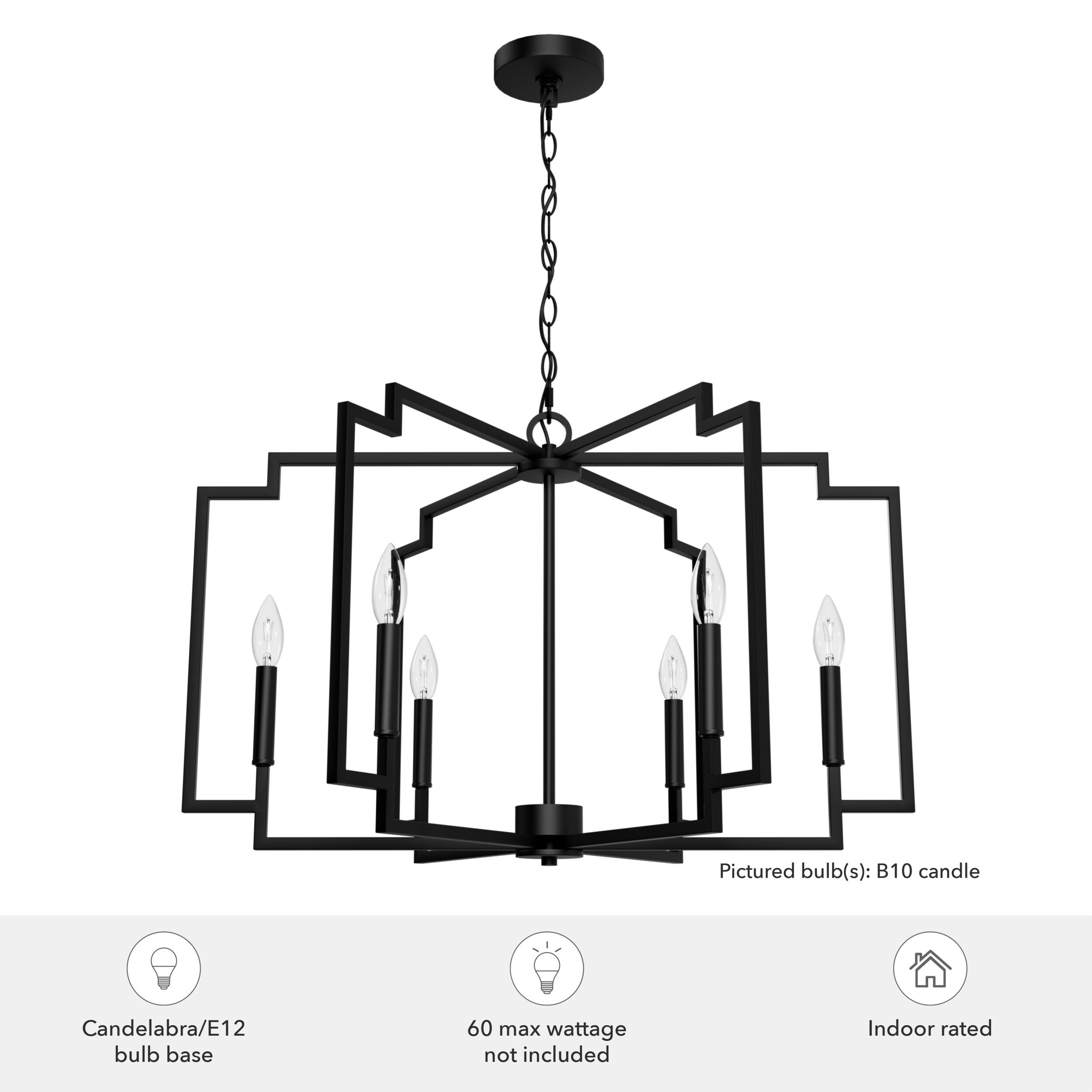 Hunter Fan Hunter 30 Inch Zoanne 6 Light Chandelier Ceiling Light Fixture