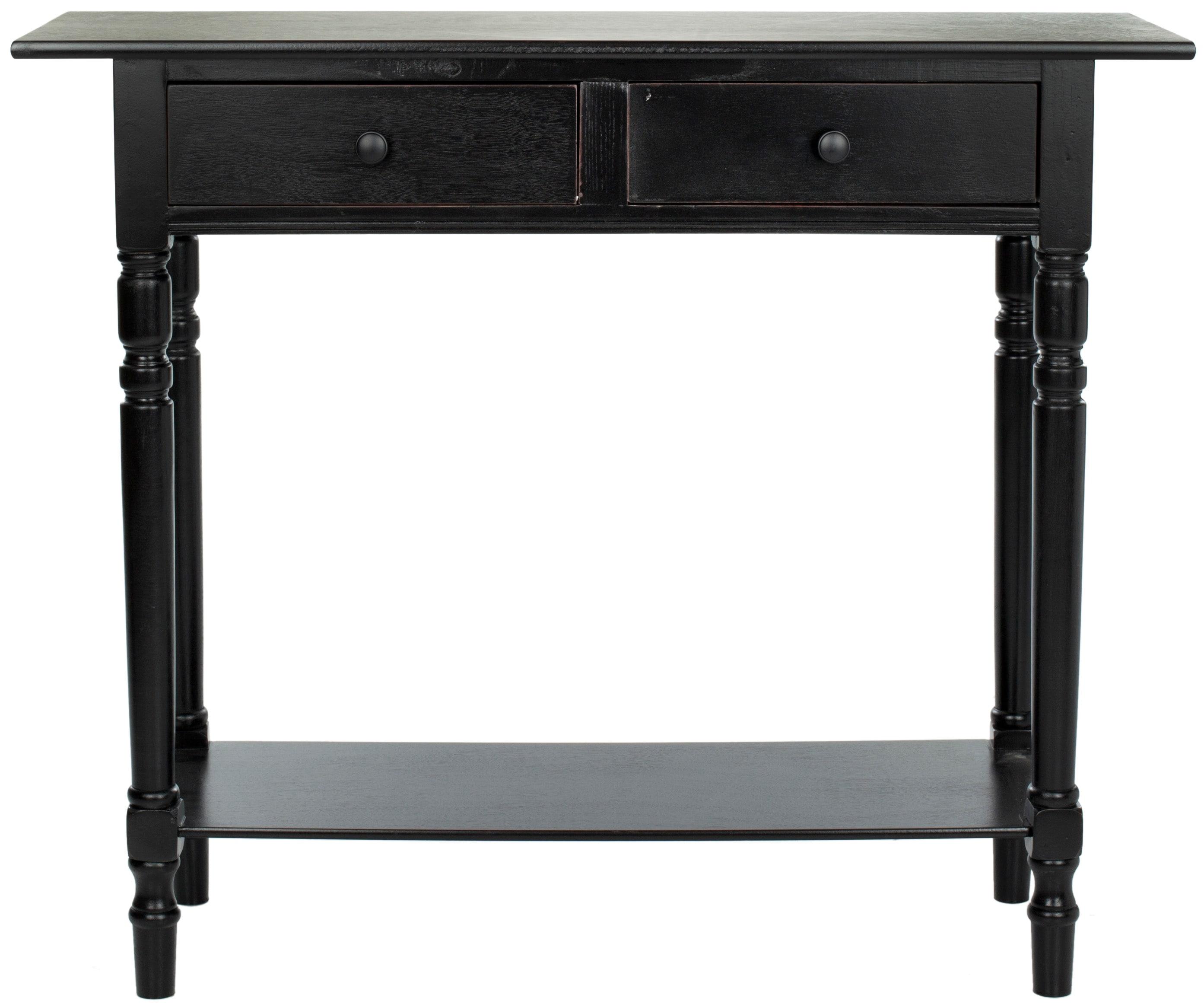 Rosemary Console Table - Distressed Black - Safavieh