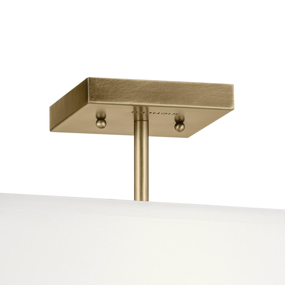 Kichler Lighting Shailene 3 - Light Semi-Flush Mount in  Natural Brass