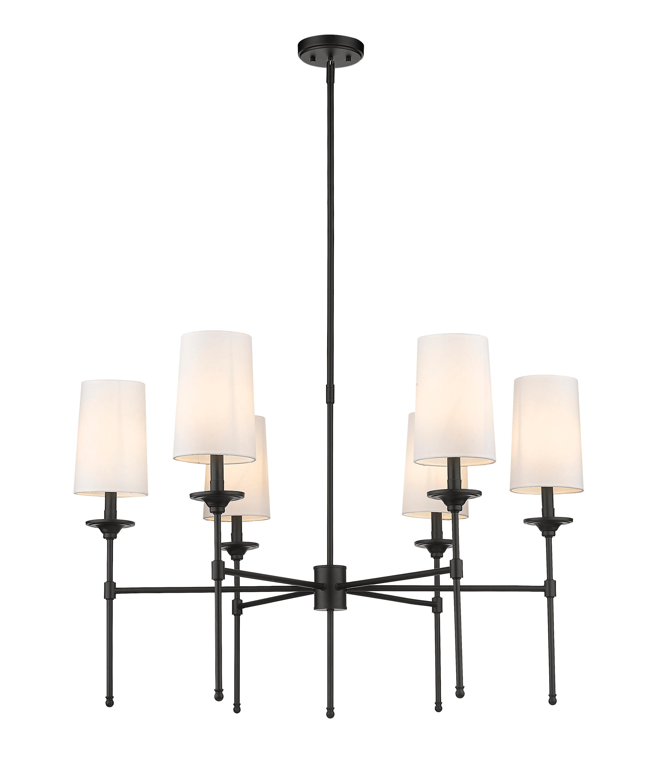 Hayse 6 - Light Dimmable Classic / Traditional Chandelier