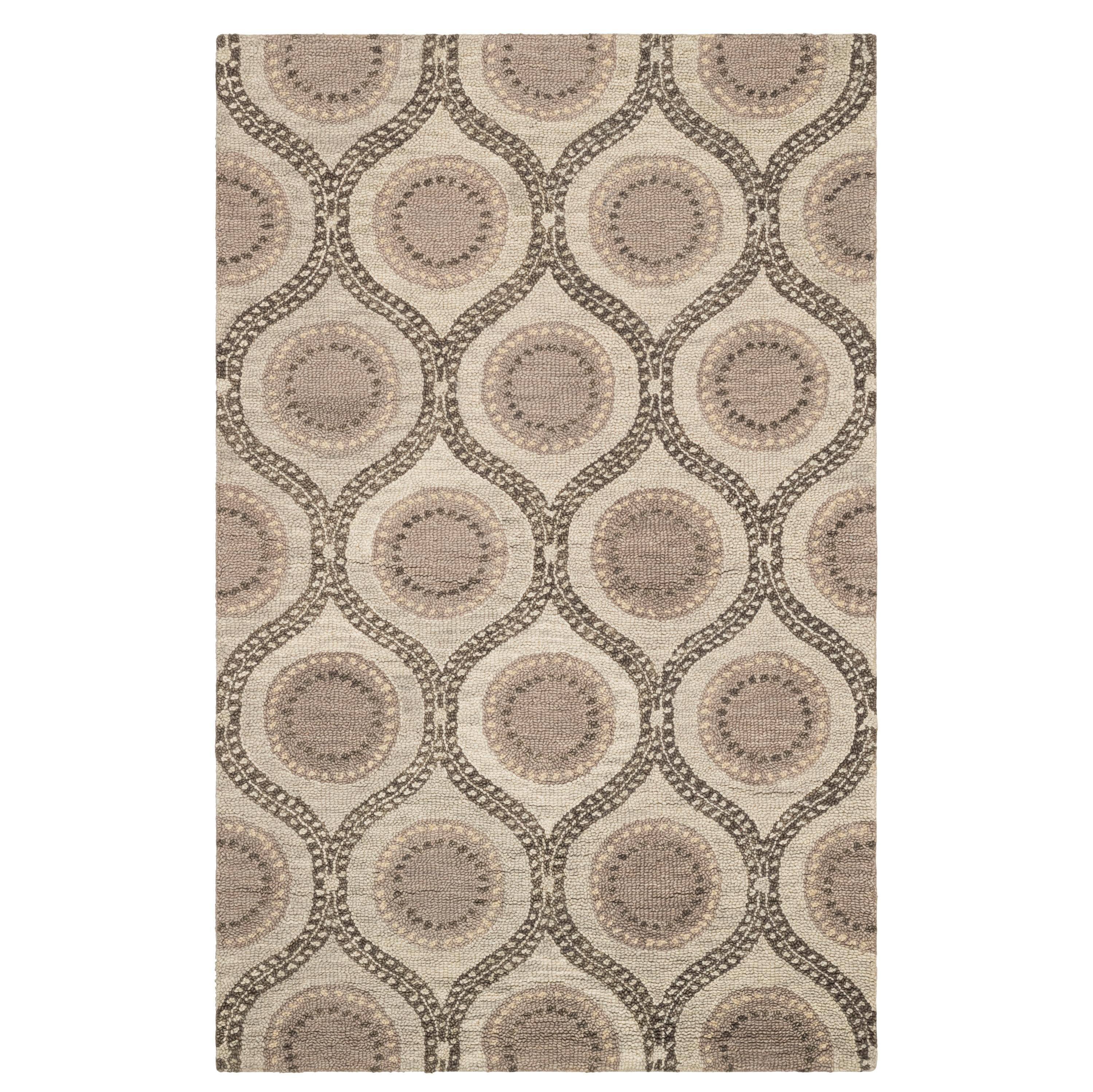 Medallion Grey Hand Tufted Wool Rug