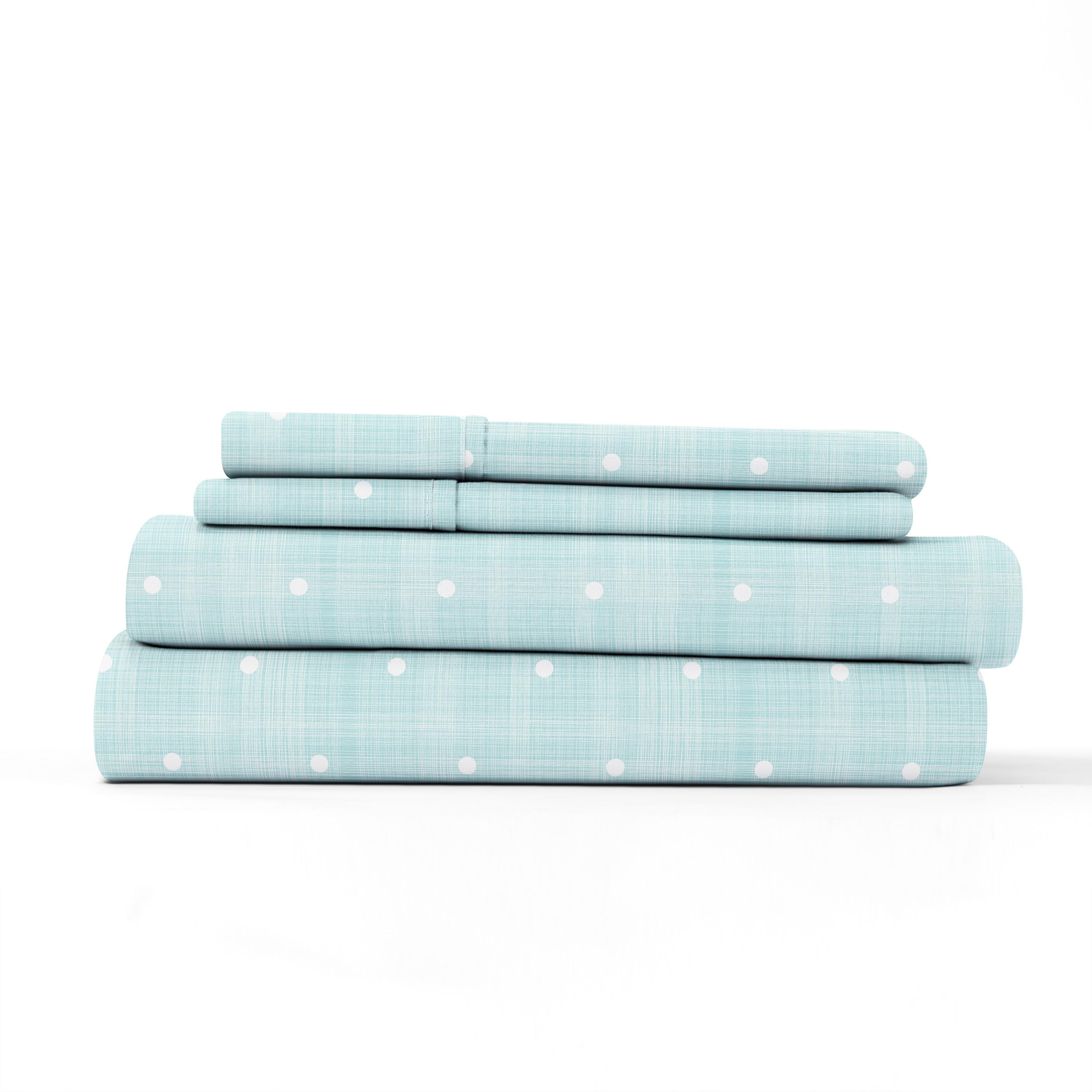 Simply Soft™ Microfiber Polka Dots Sheet Set