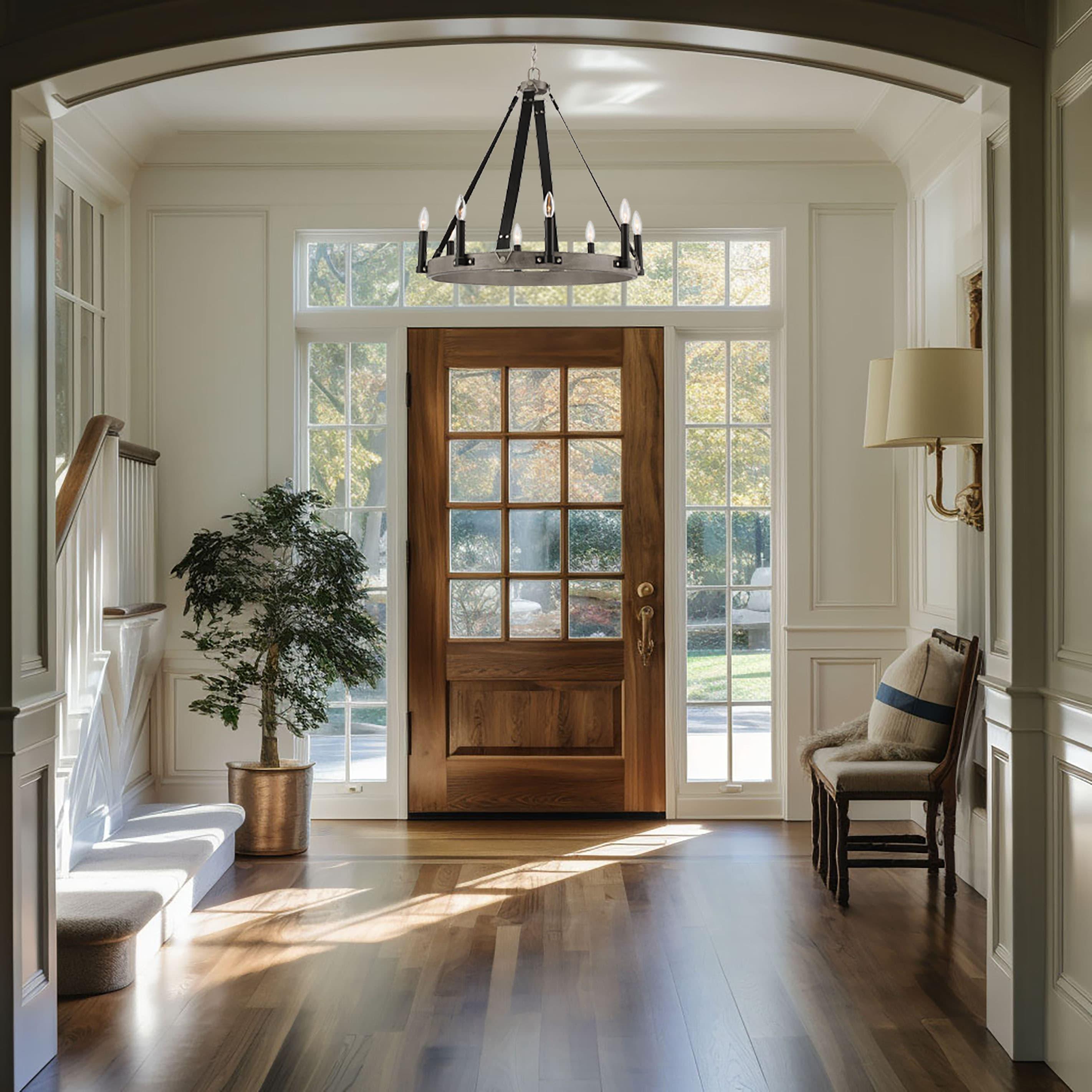 8 Light Chandelier     -Traditional Installation Minka Lavery 3878-693