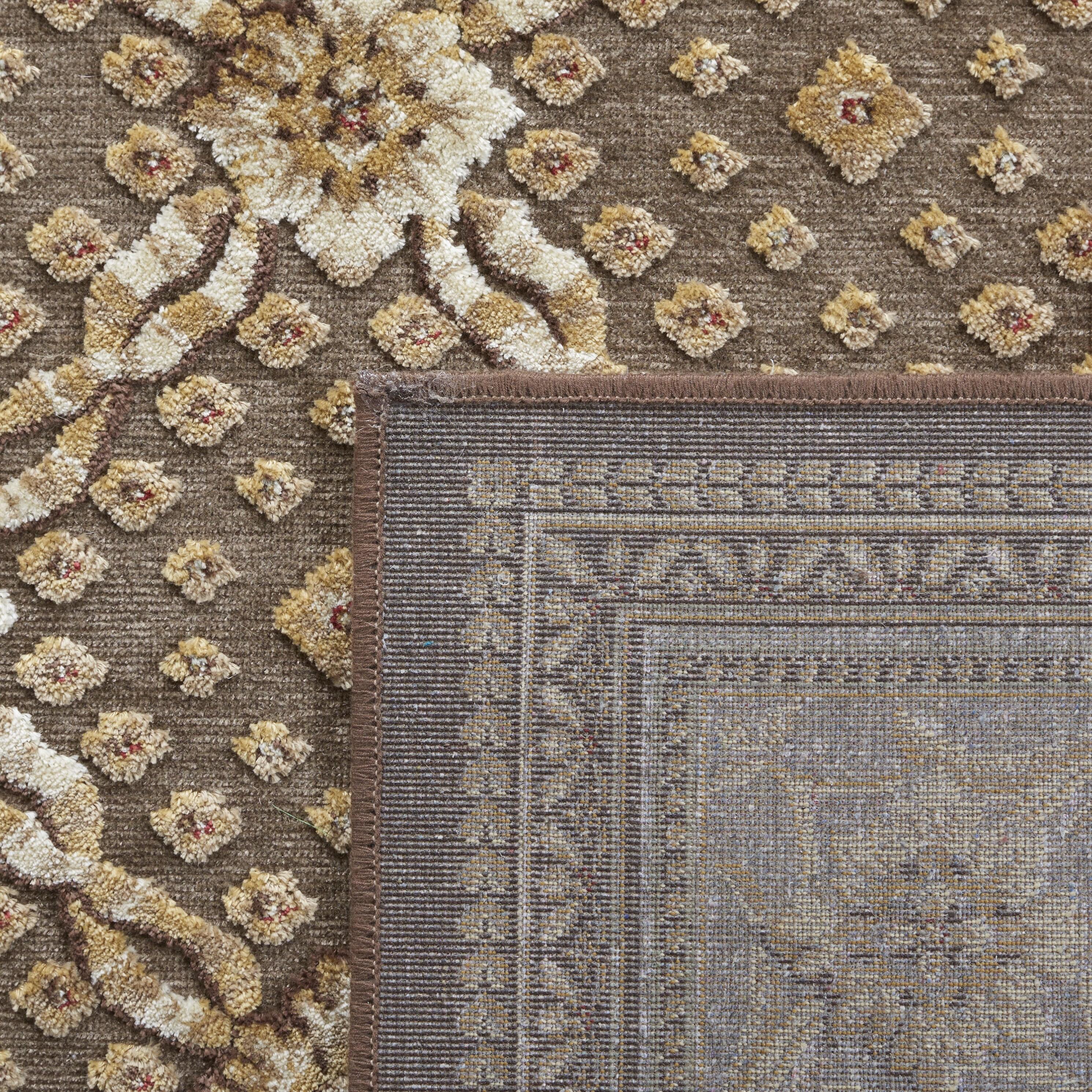 SAFAVIEH Paradise Jonette Geometric Floral Area Rug, Dark Brown, 8' x 11'2"