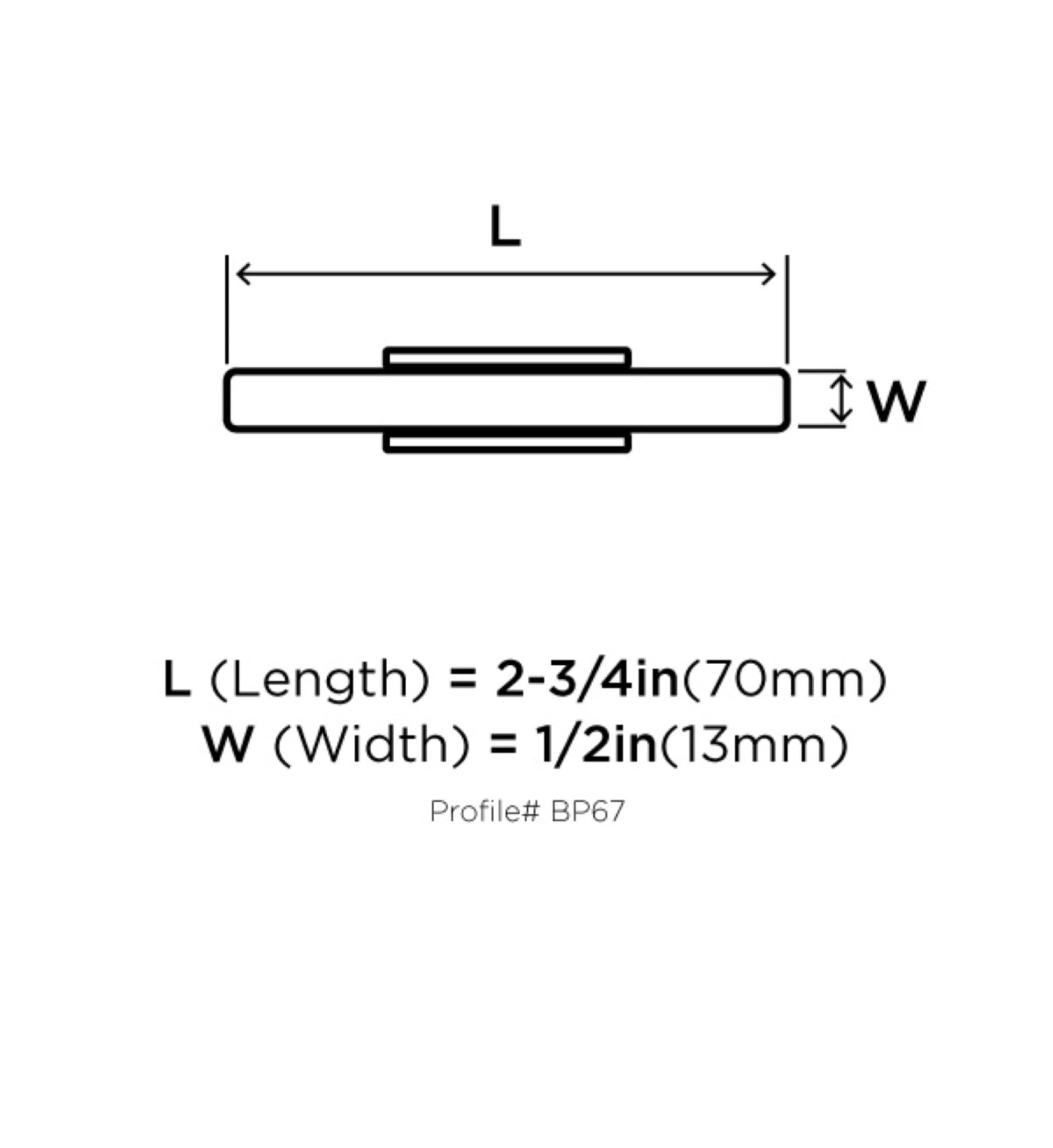 Urbanite 2 5/8" Length Bar Knob