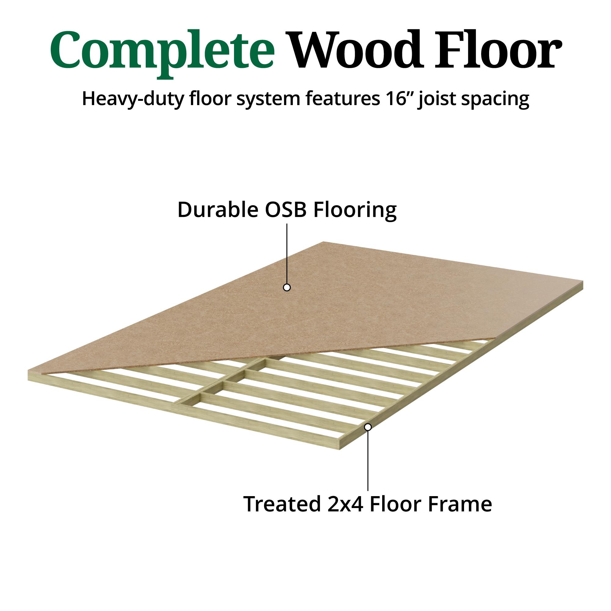 Little Cottage Co. Value Gable Outdoor Wood Storage Shed