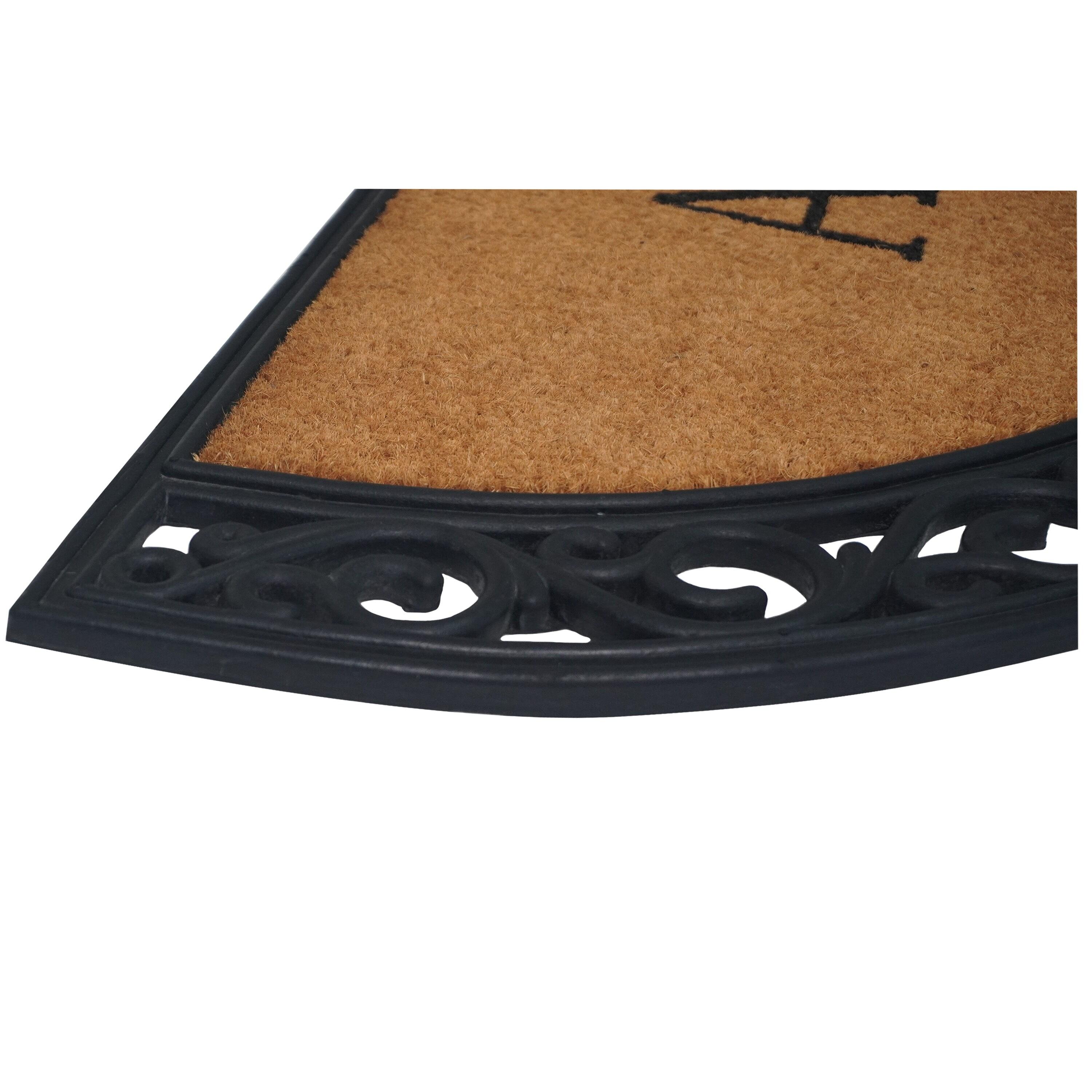 Calloway Mills Ornate Scroll Monogram Outdoor Doormat 18" x 30" (Letter R)