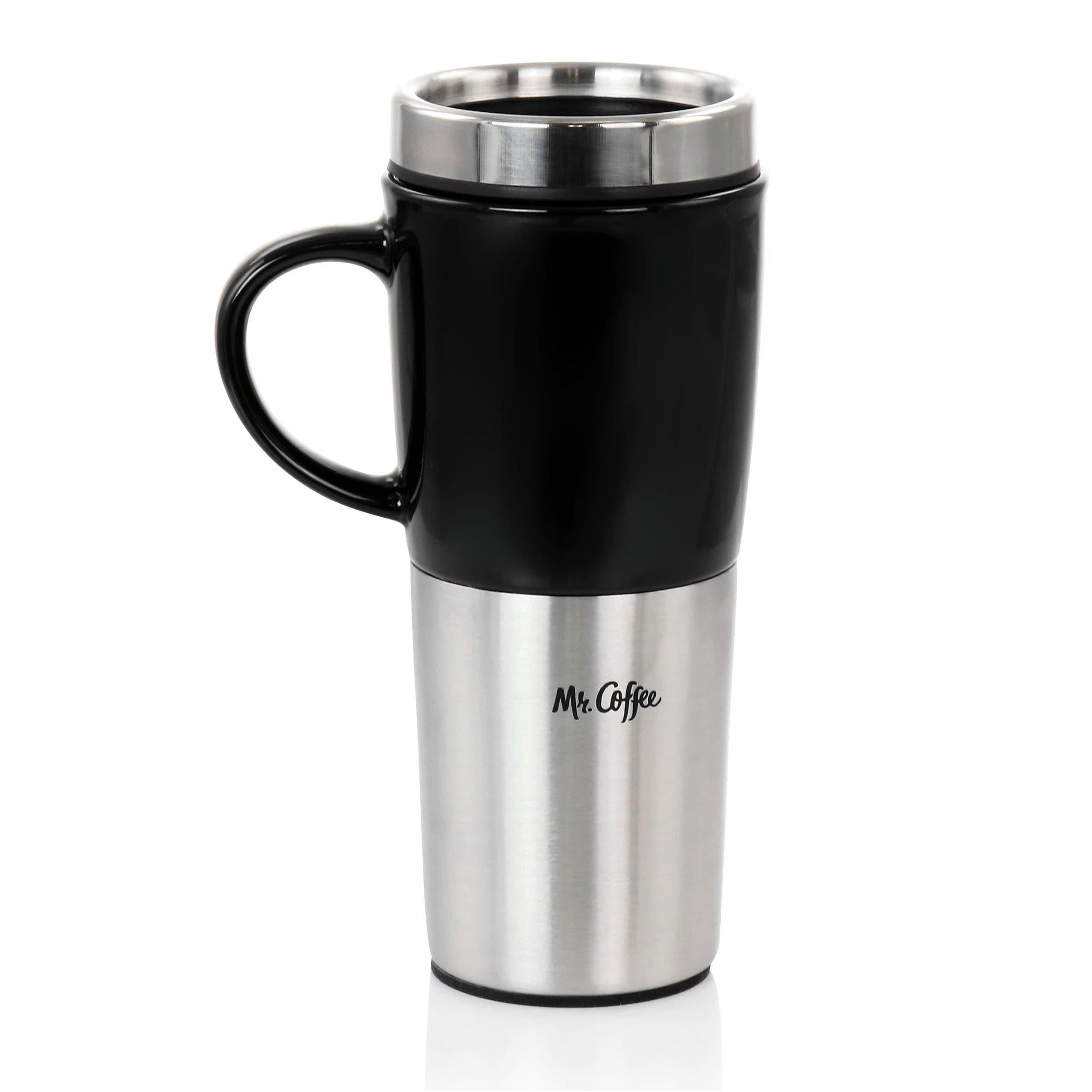 Mr. Coffee 16 Oz Stainless Steel Travel Mug