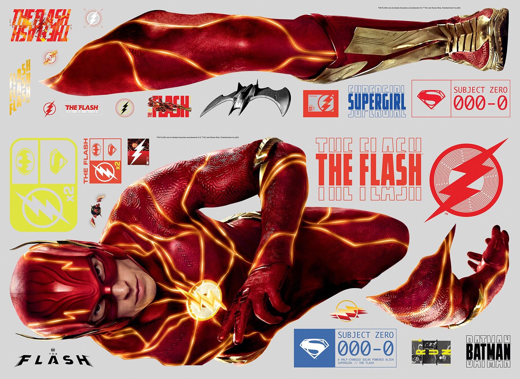 The Flash High-Speed Action Wall Decal Set