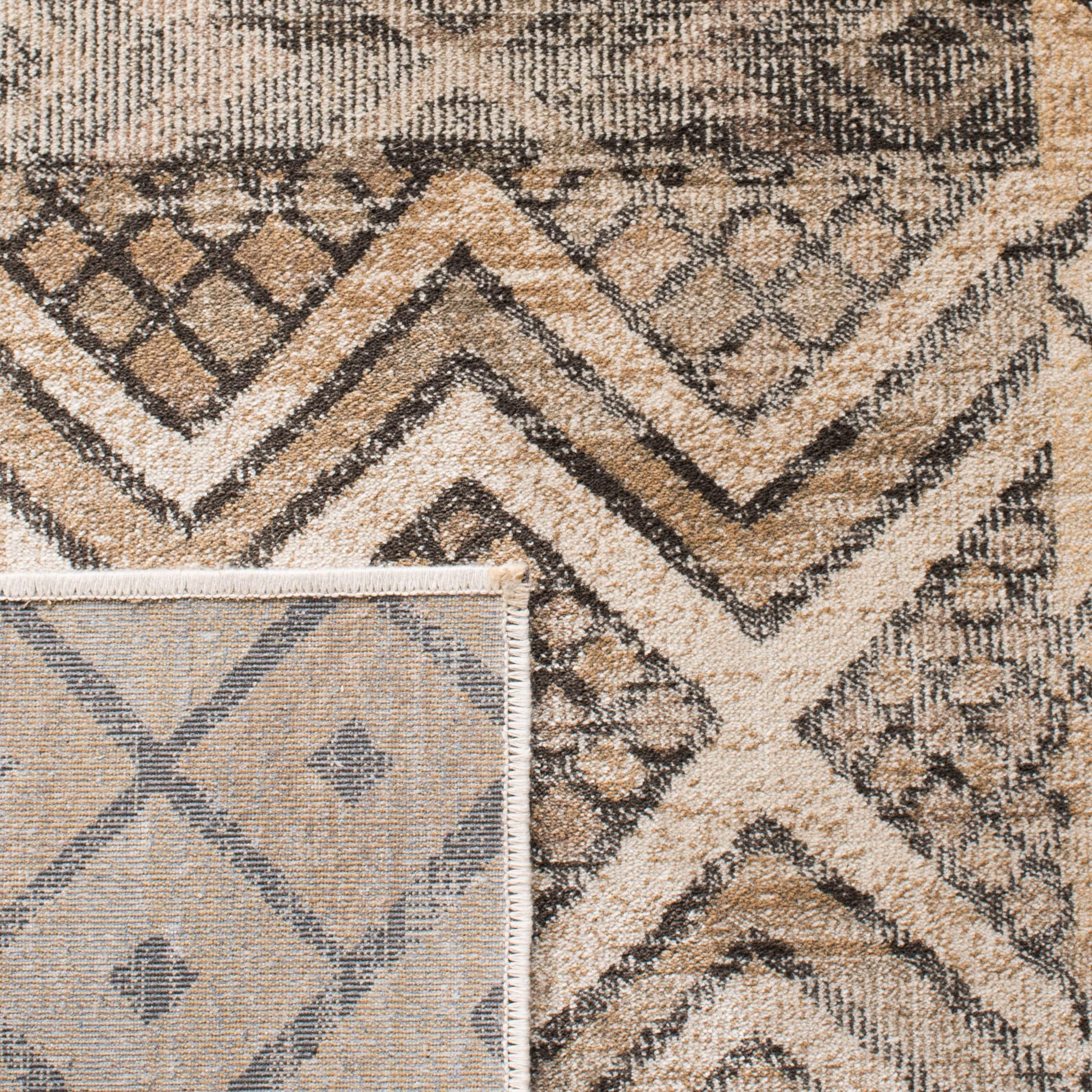 SAFAVIEH Vintage Julyan Geometric Area Rug, Stone, 9' x 12'