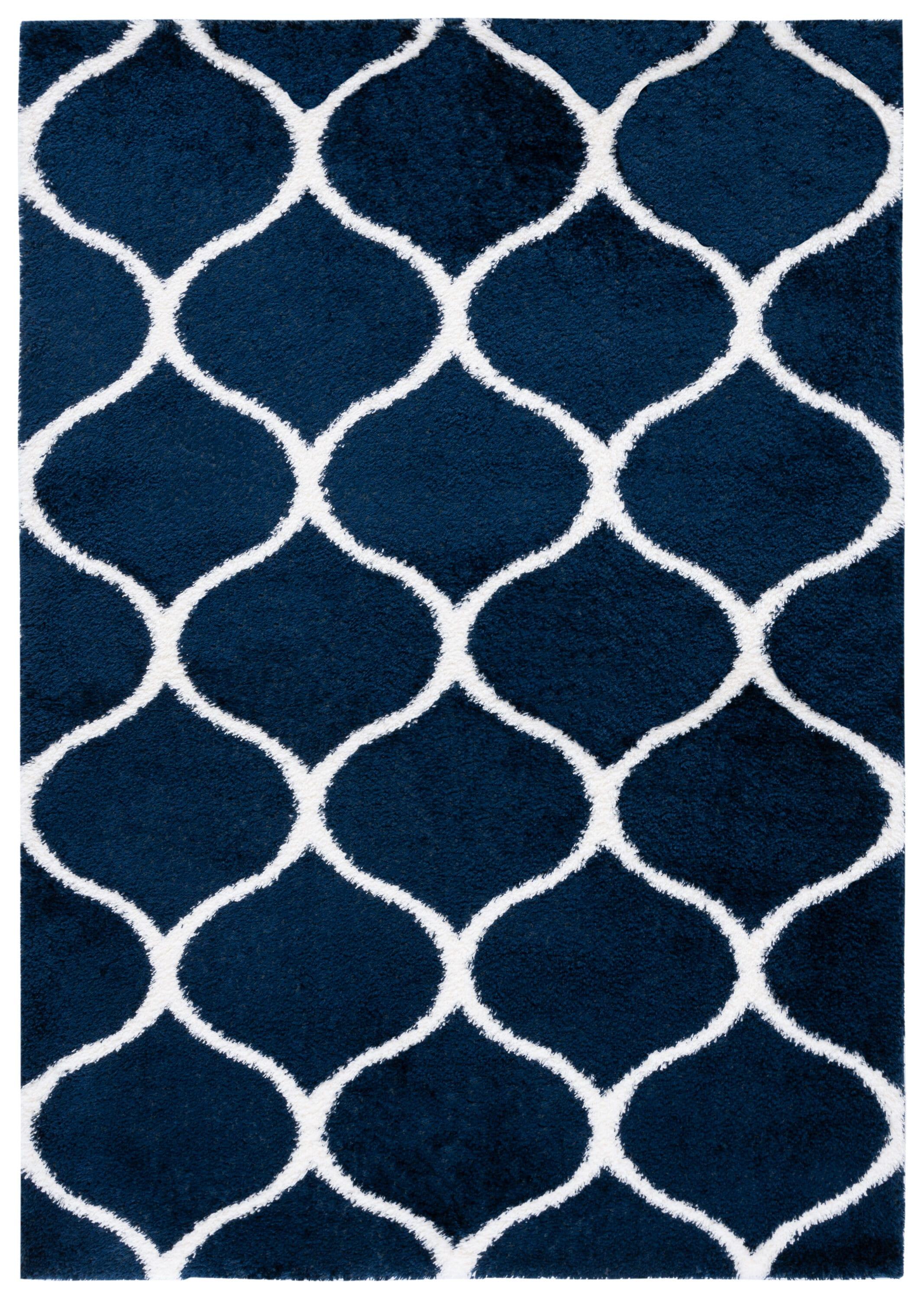 Red Barrel Studio® Tahoe Shag Performance Geometric Rug