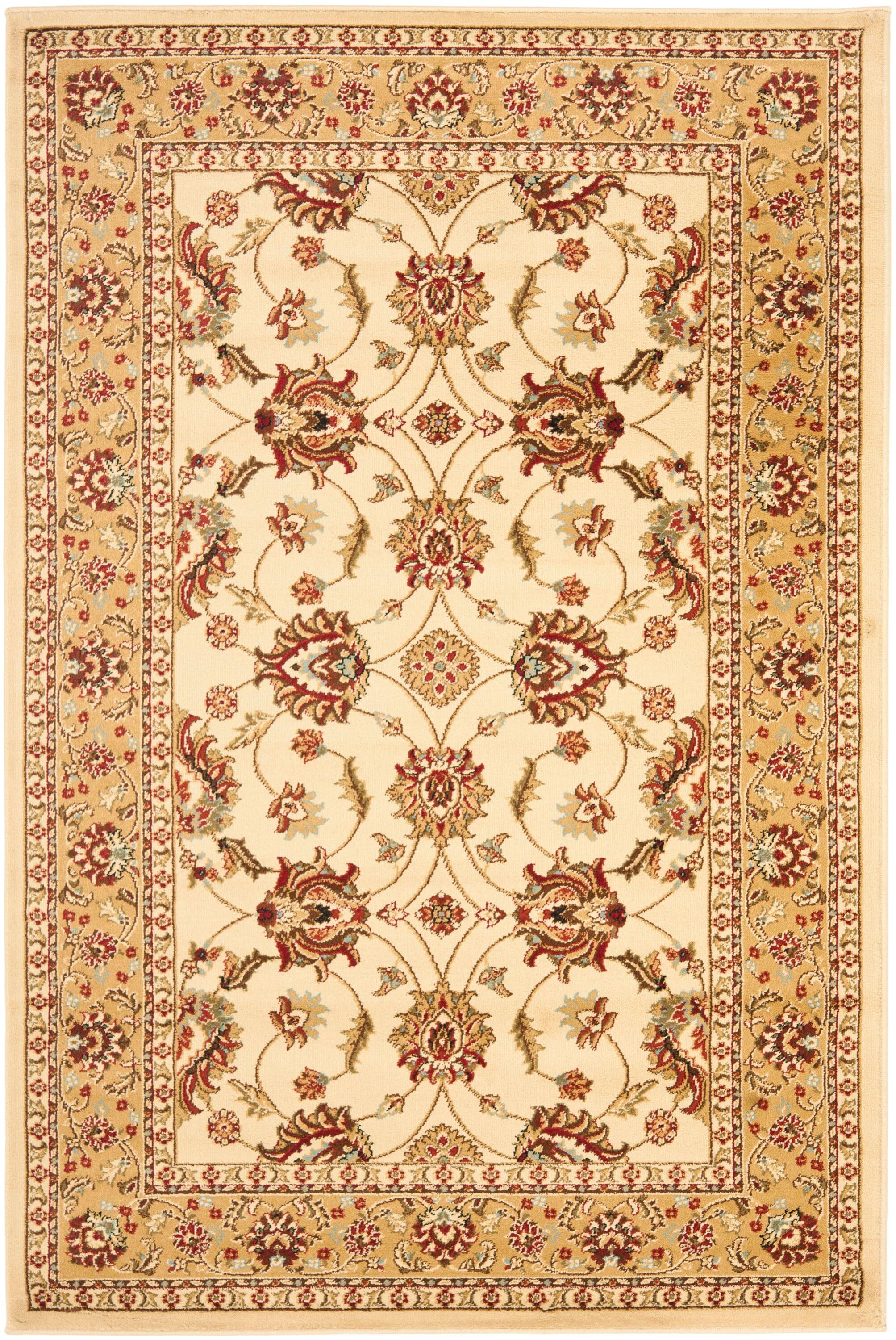 Lyndhurst LNH553 Power Loomed Area Rug - Ivory/Beige - 4'x6' - Safavieh.