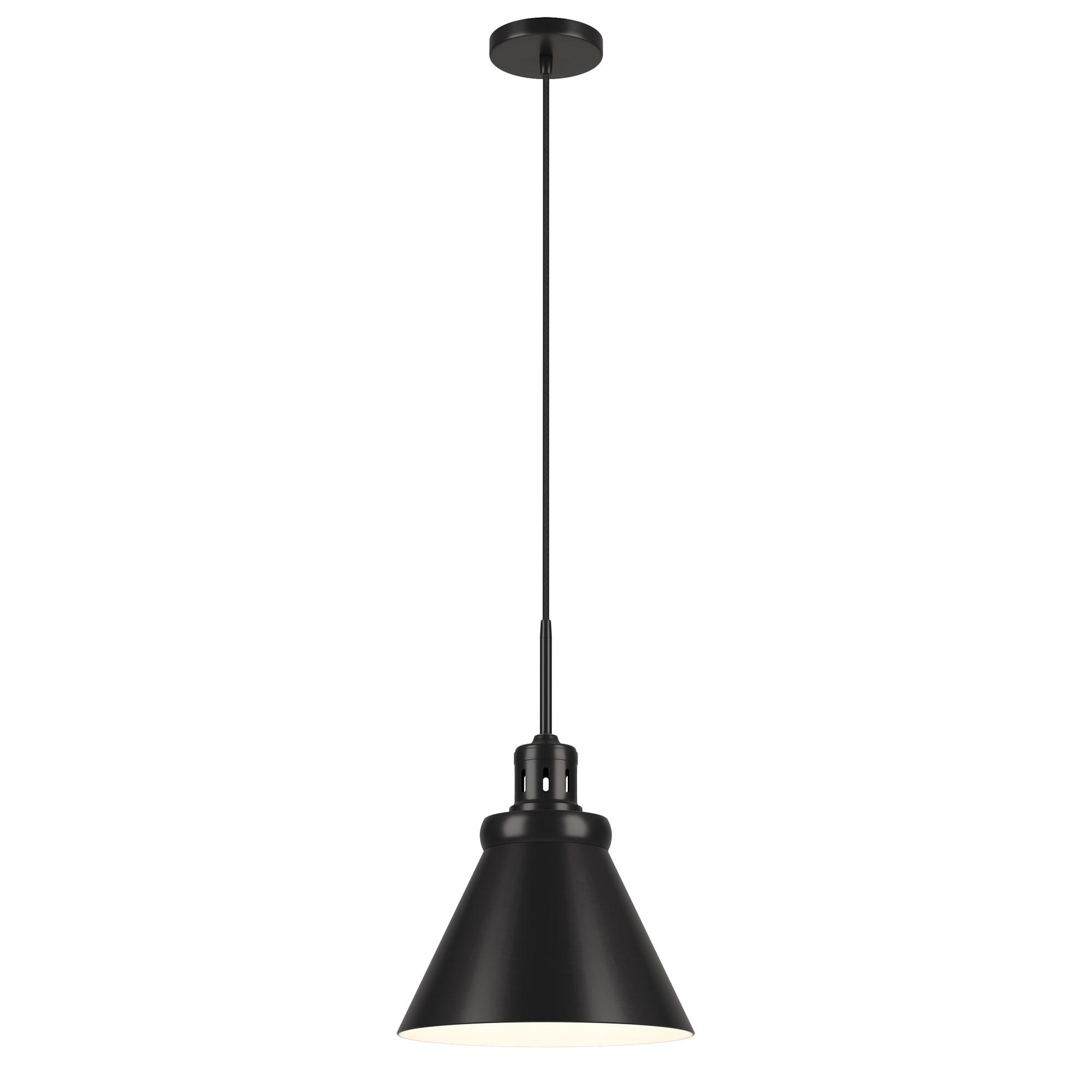 Evelyn&Zoe 17" Blackened Bronze Pendant