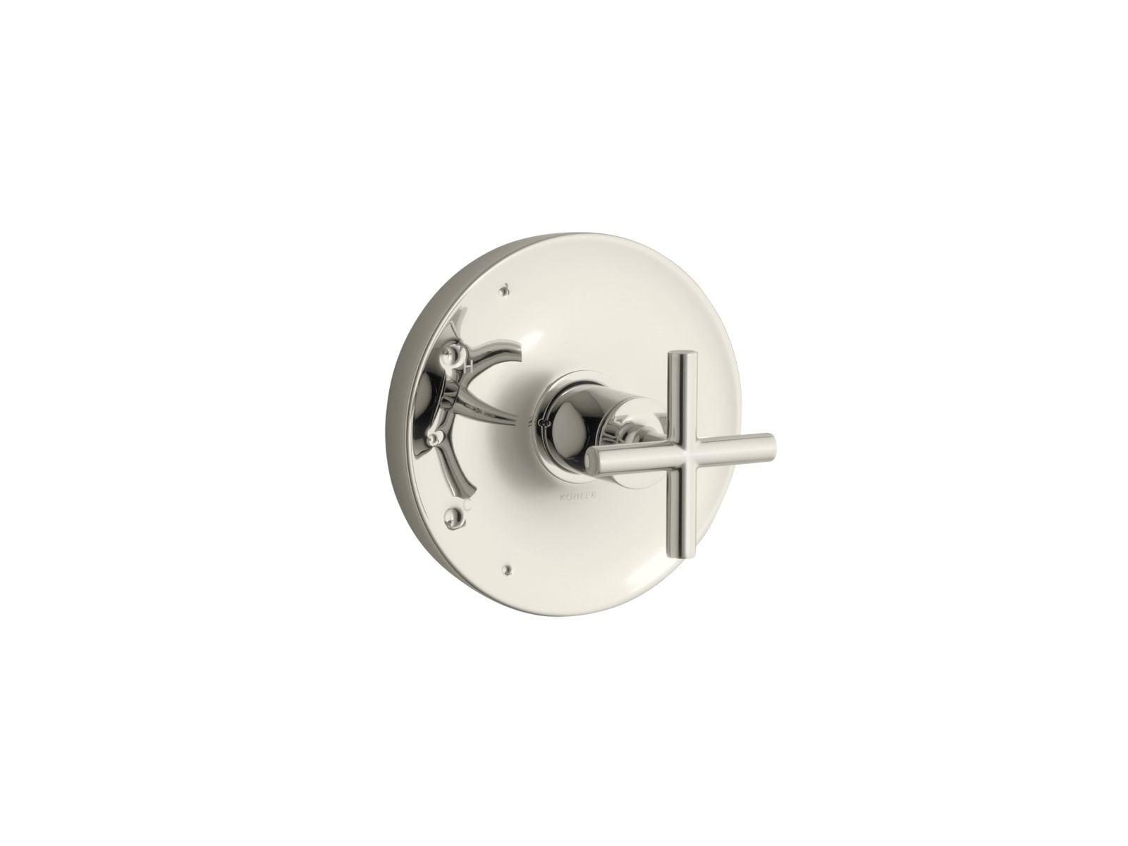 Purist Kohler Rite-Temp Valve Trim with Cross Handle