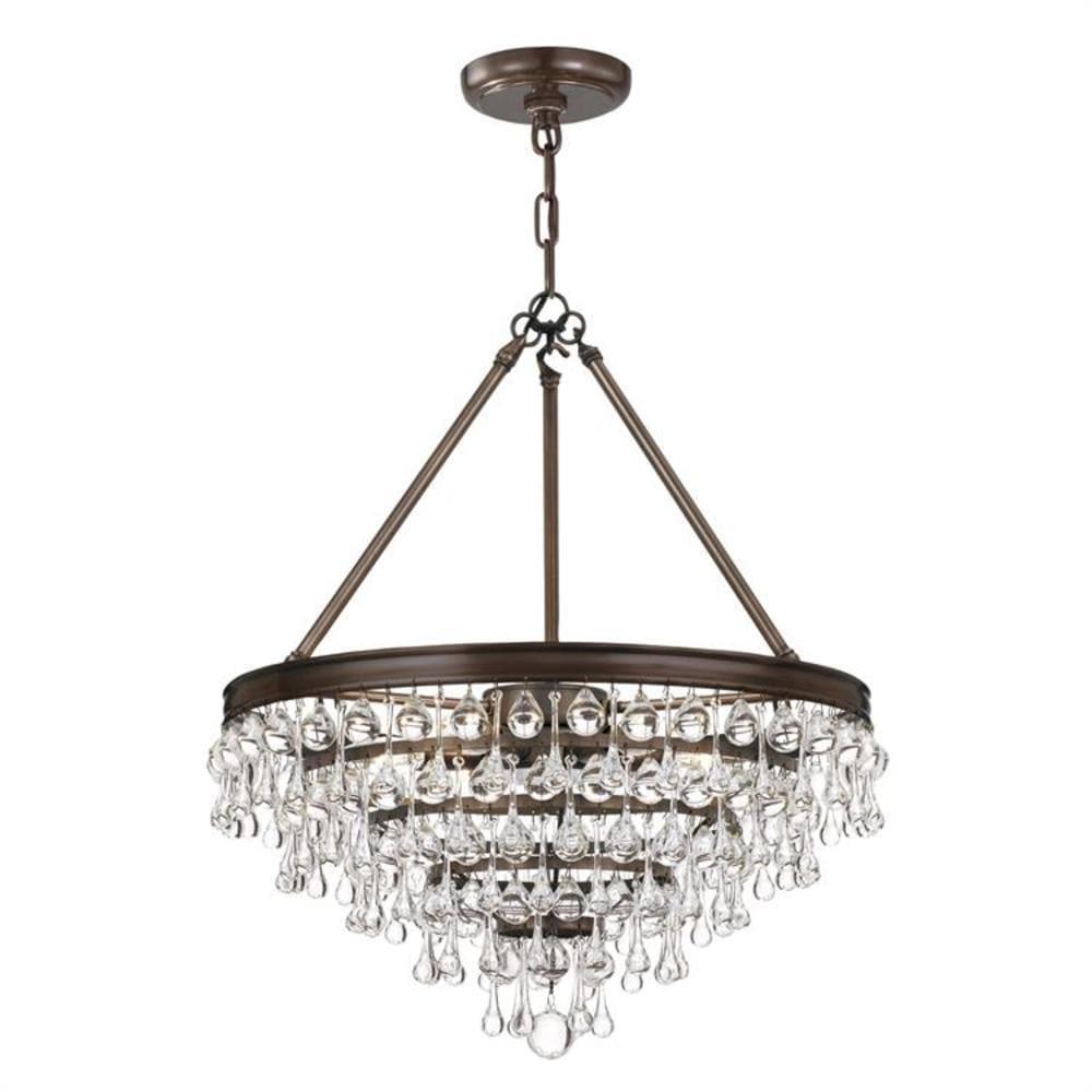 Crystorama Lighting - Six Light Chandelier - Chandelier - Calypso - Six Light