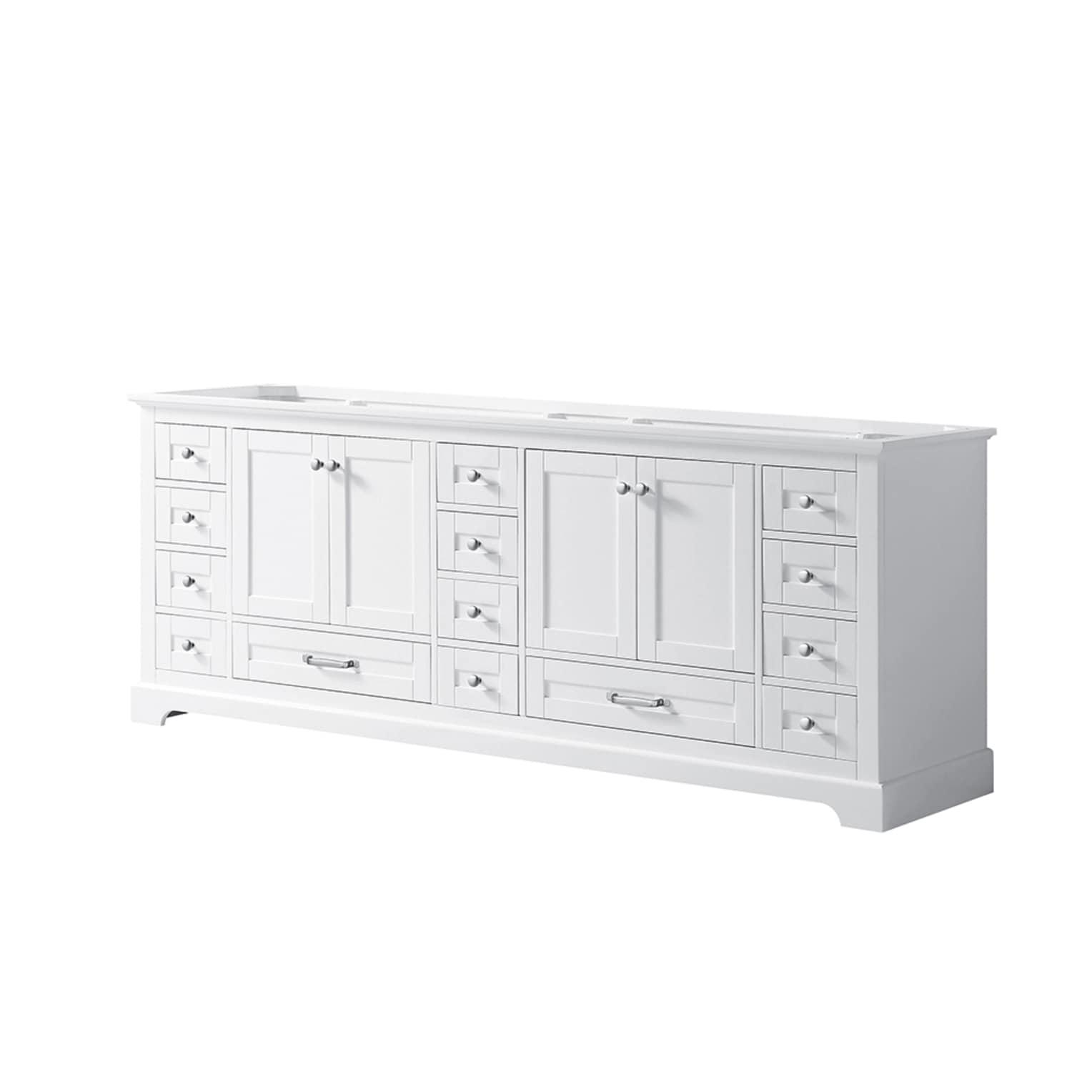 Lexora Dukes 84" Double Bathroom Vanity Base Only