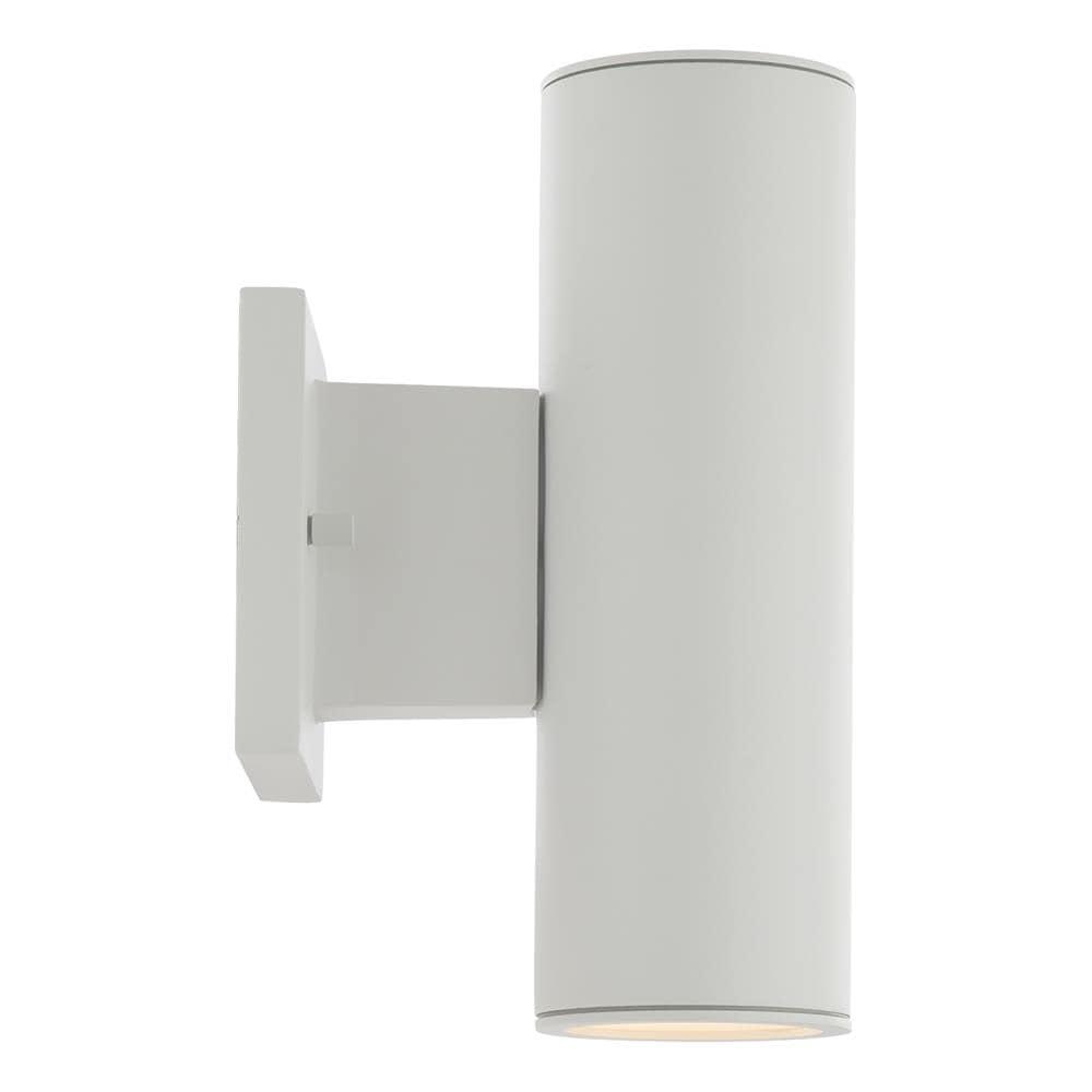 WAC Lighting Cylinder 2-Light LED 3000K Up & Down Aluminum Wall Light in White