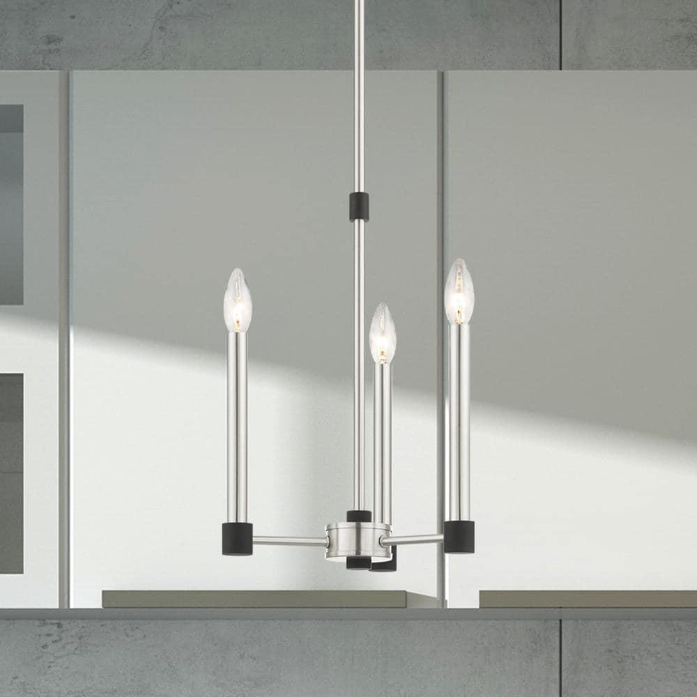 Livex Lighting Karlstad 3 - Light Chandelier in  Brushed Nickel