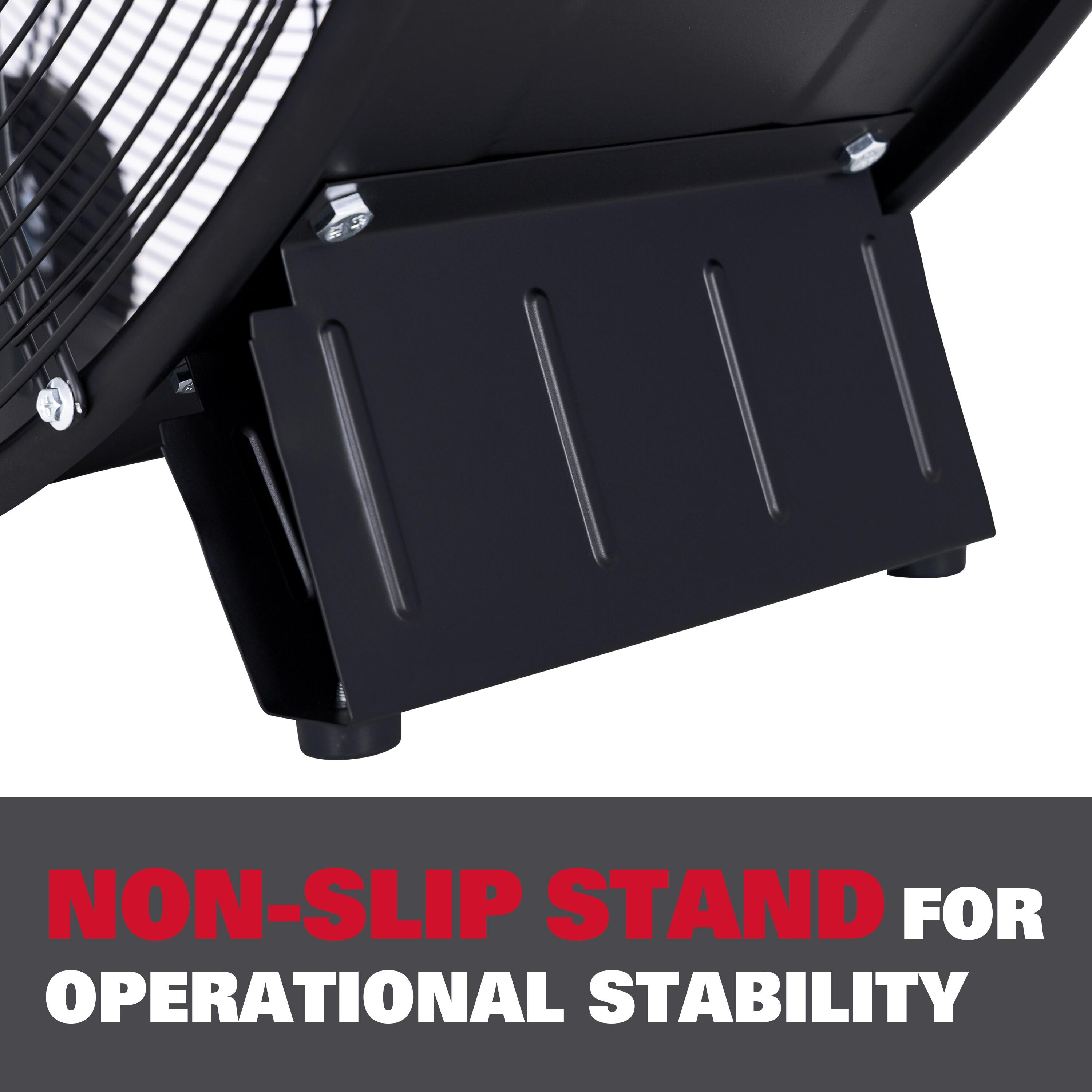 EcoMax 36-inch Black High Velocity Industrial Metal Drum Fan