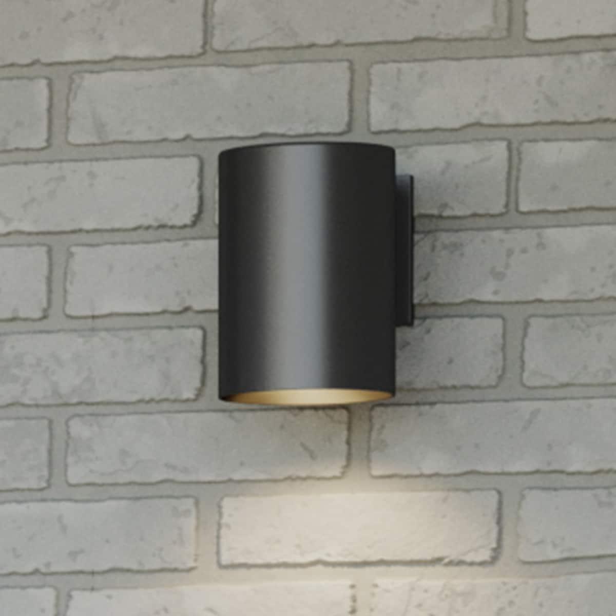 Progress Lighting, Cylinder Collection, 1-Light Wall Sconce, Antique Bronze Finish, Porcelain Shade