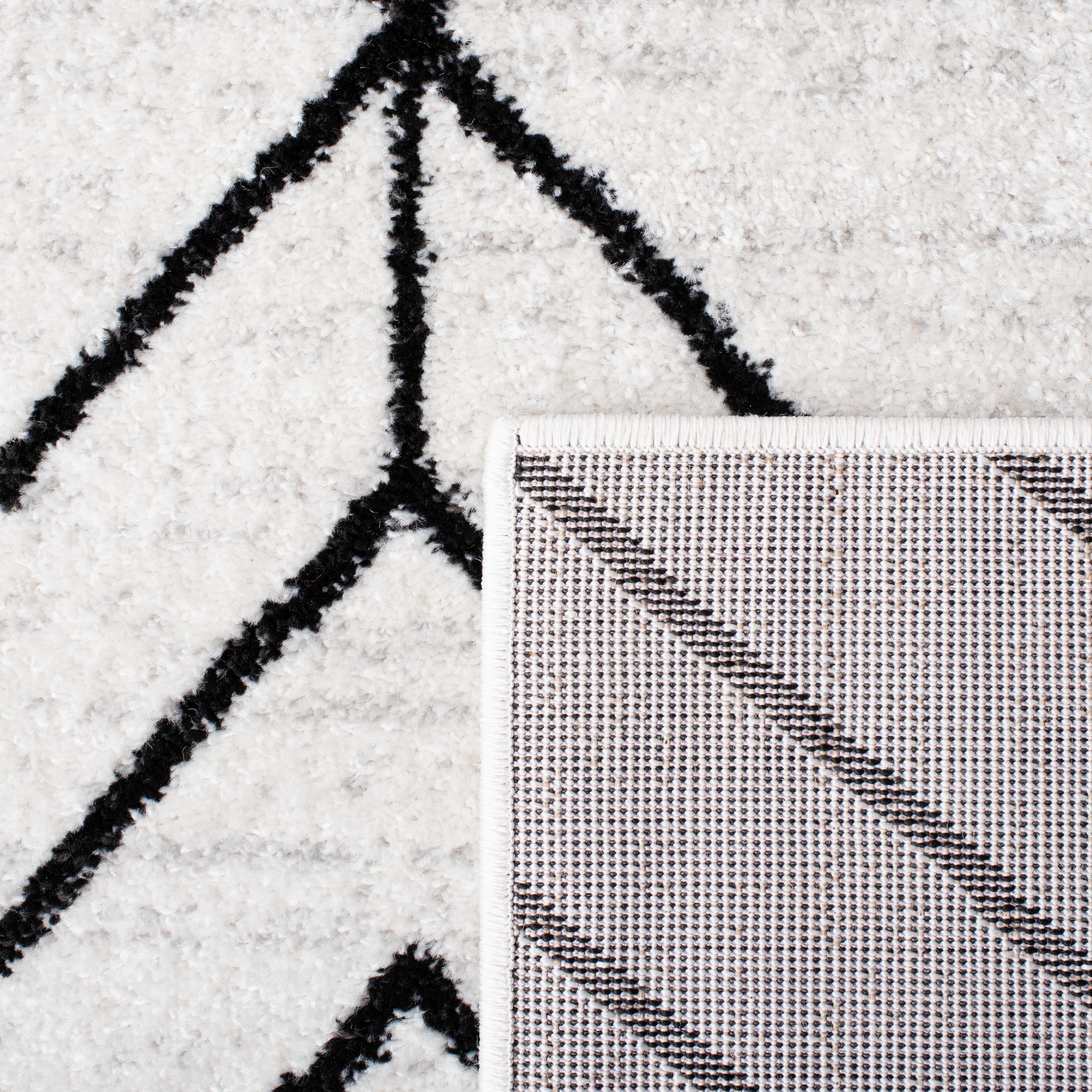 Adirondack ADR241 Machine Made Indoor Area Rug - Ivory/Black - 8'x10' - Safavieh