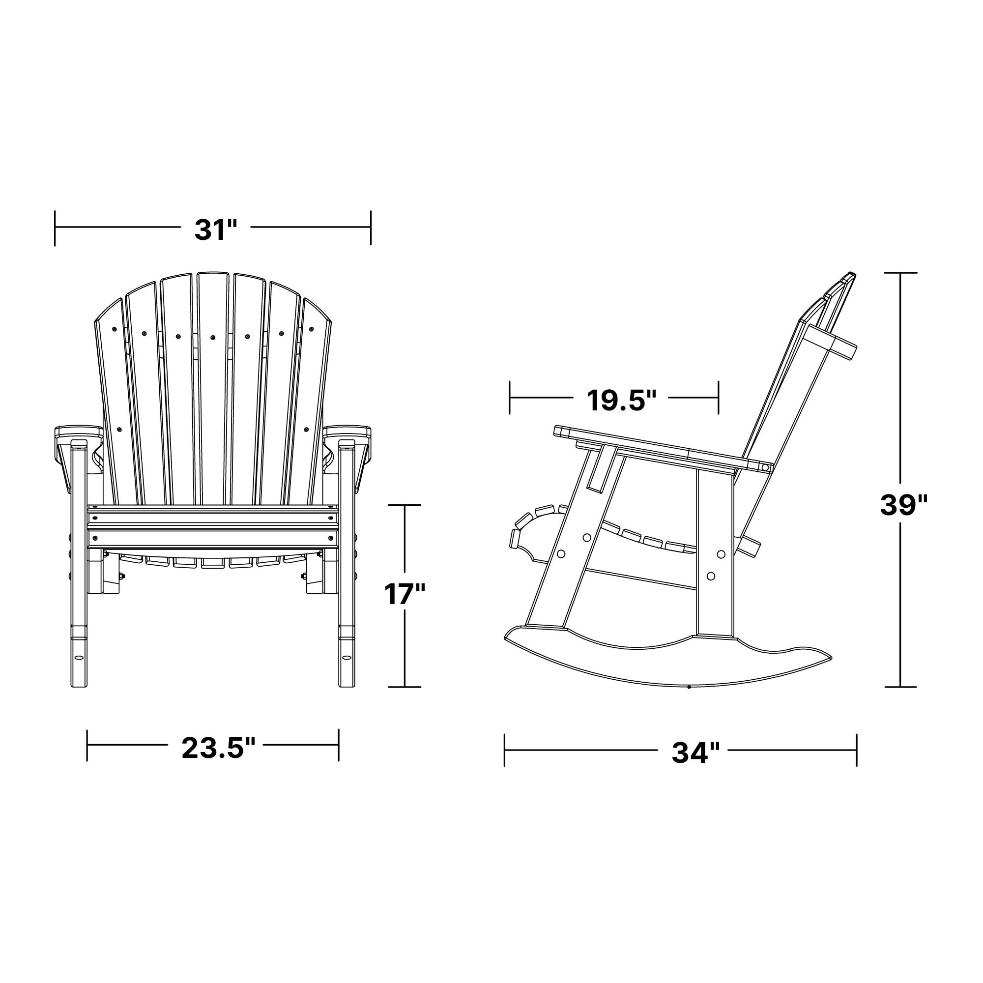 Heritage Adirondack Rocking Chair