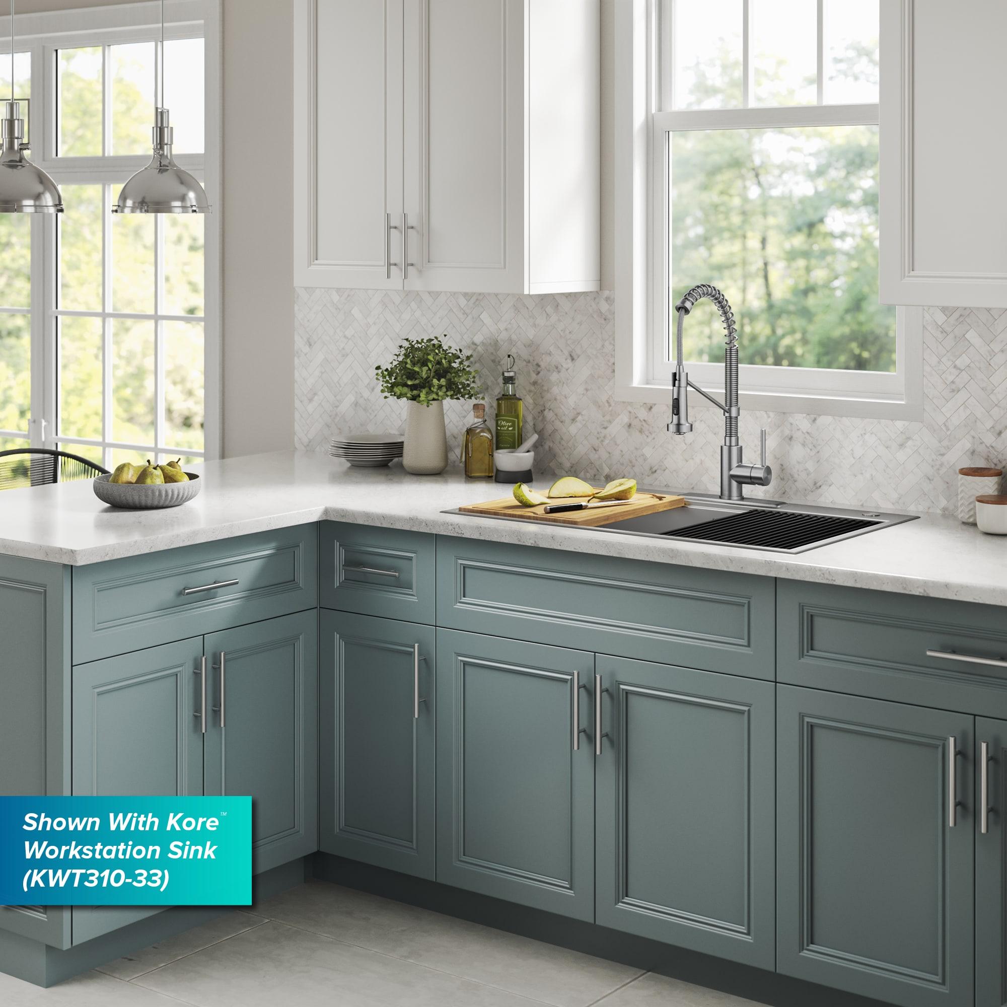 KRAUS Bolden Commercial Style 2-Function Single Handle Pull Down Kitchen Faucet