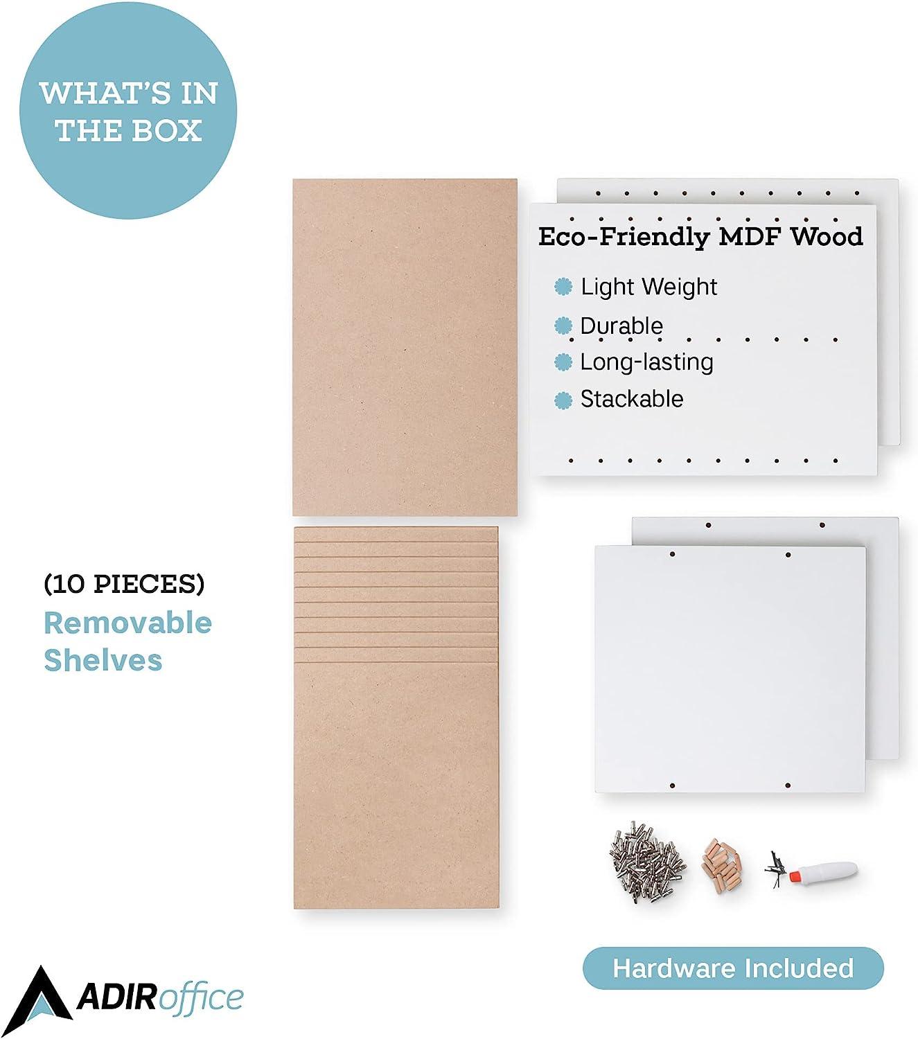 AdirOffice Manufactured Wood Compartment Organizer Literature Sorter Organizer