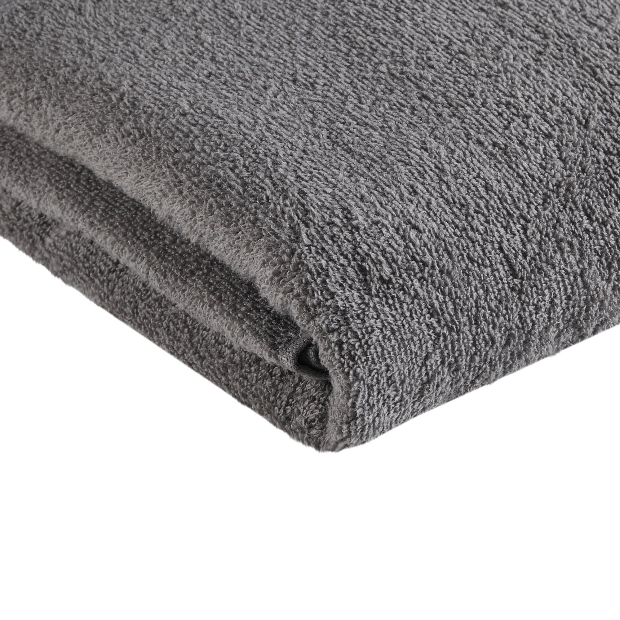 12pc Cotton Quick Dry Bath Towel Set Gray - 510 Design