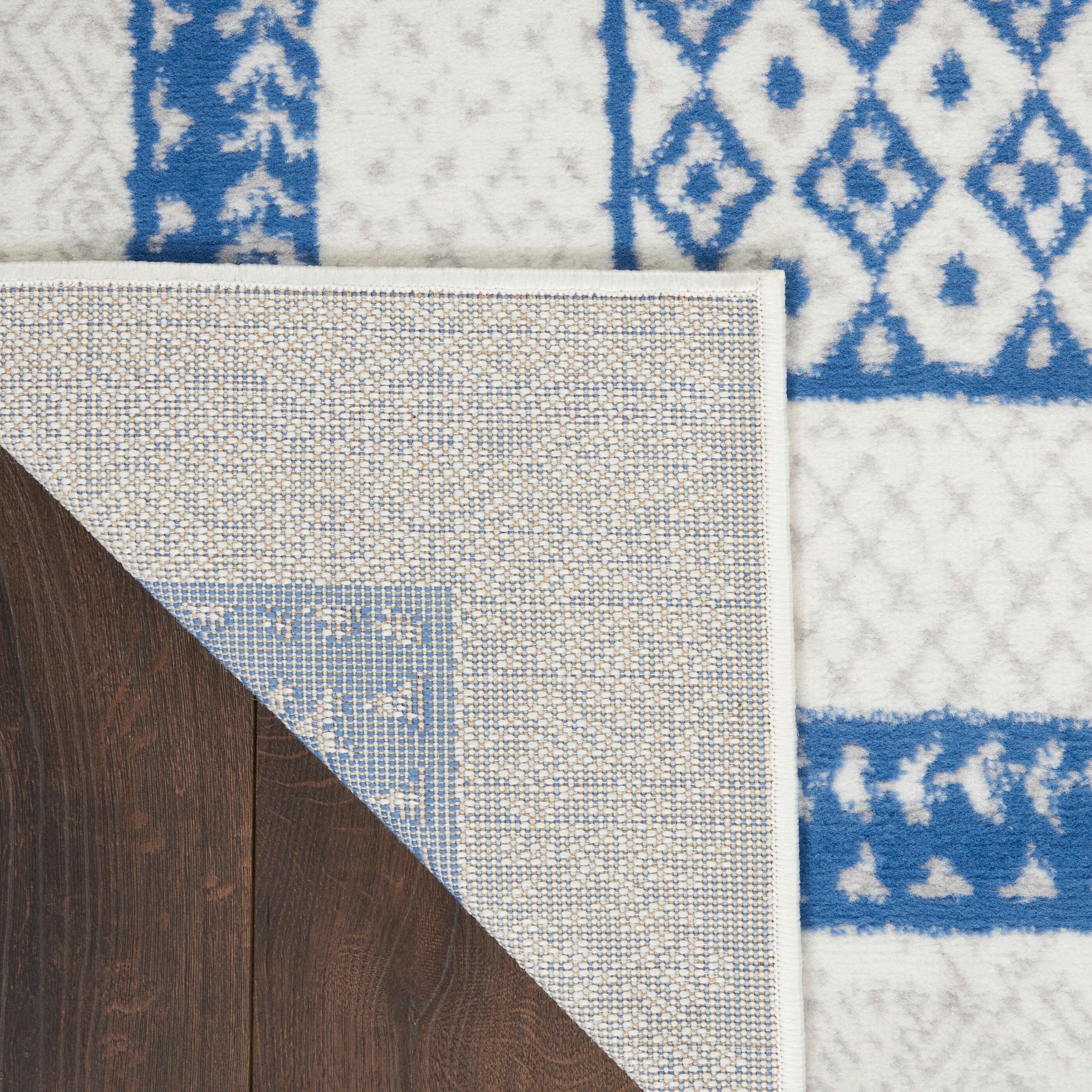 Nourison Whimsicle WHS13 Indoor only Area Rug - Ivory Blue 2' x 3'