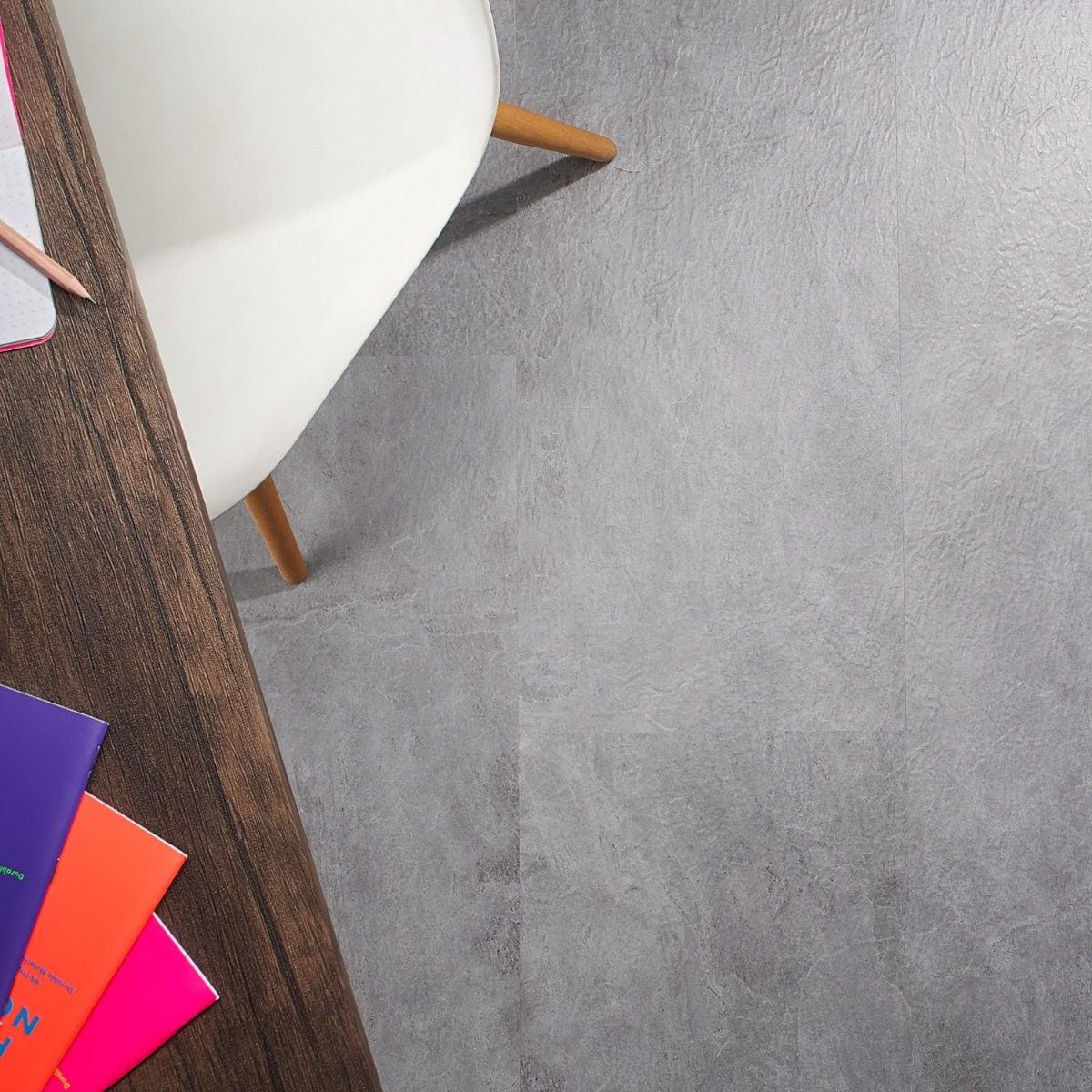 Bond Tile Lujo 12" x 24" x 5mm Rigid Click-Lock Stone Look Luxury Vinyl Tile Flooring (23.76 Sq. Ft. / Case)