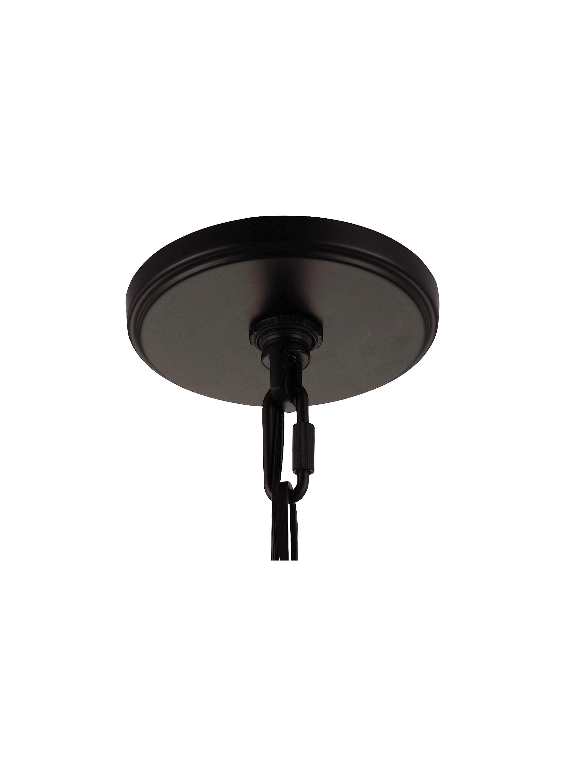 Elegant Harrow 3-Light Oil Rubbed Bronze Pendant with Clear Seeded Glass