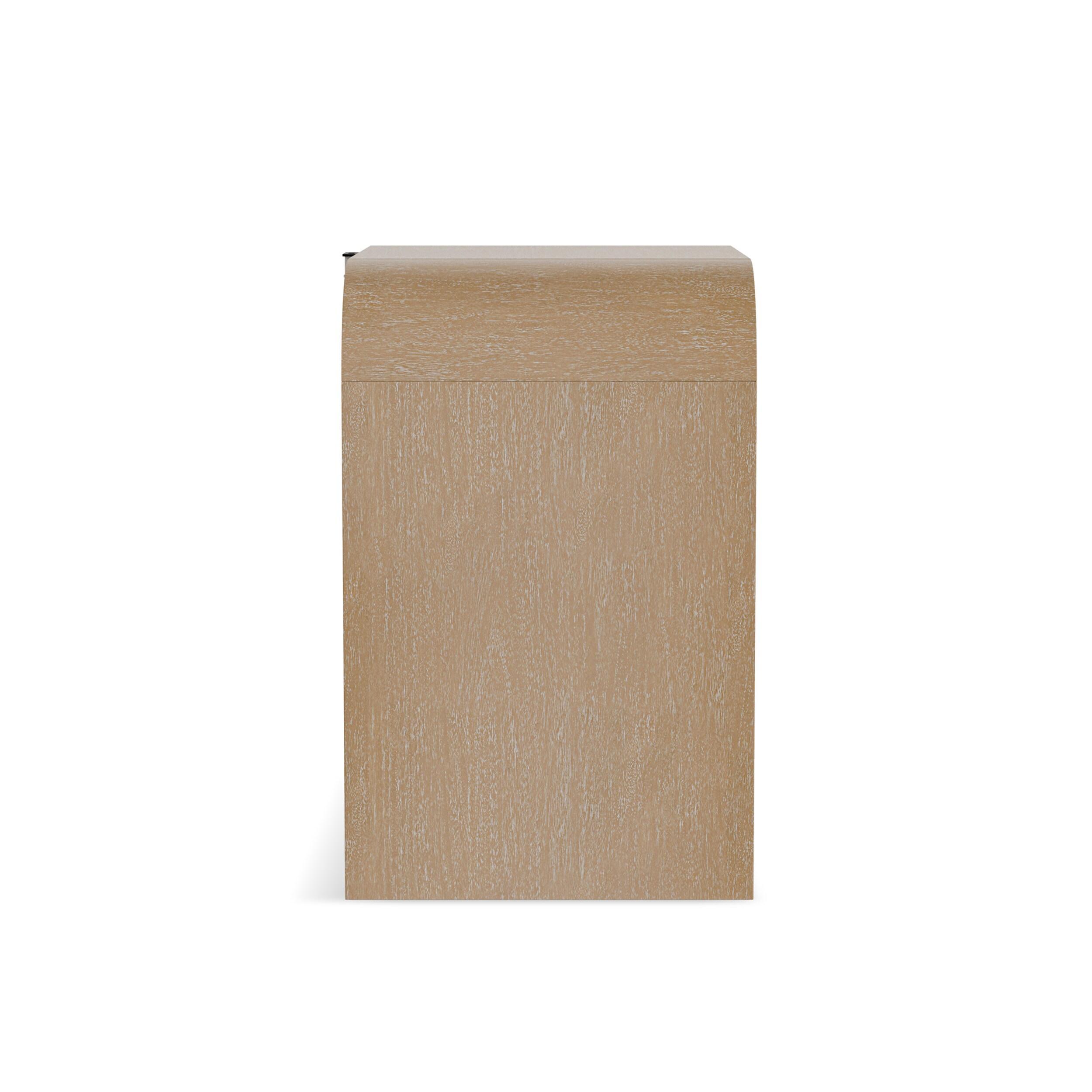 Furniture of America Tissen Modern Solid Wood 5-Piece Queen Bedroom Set with USB Ports, Reeded Panels, Curved Edges and Beveled Mirror, Box Spring Needed, Natural