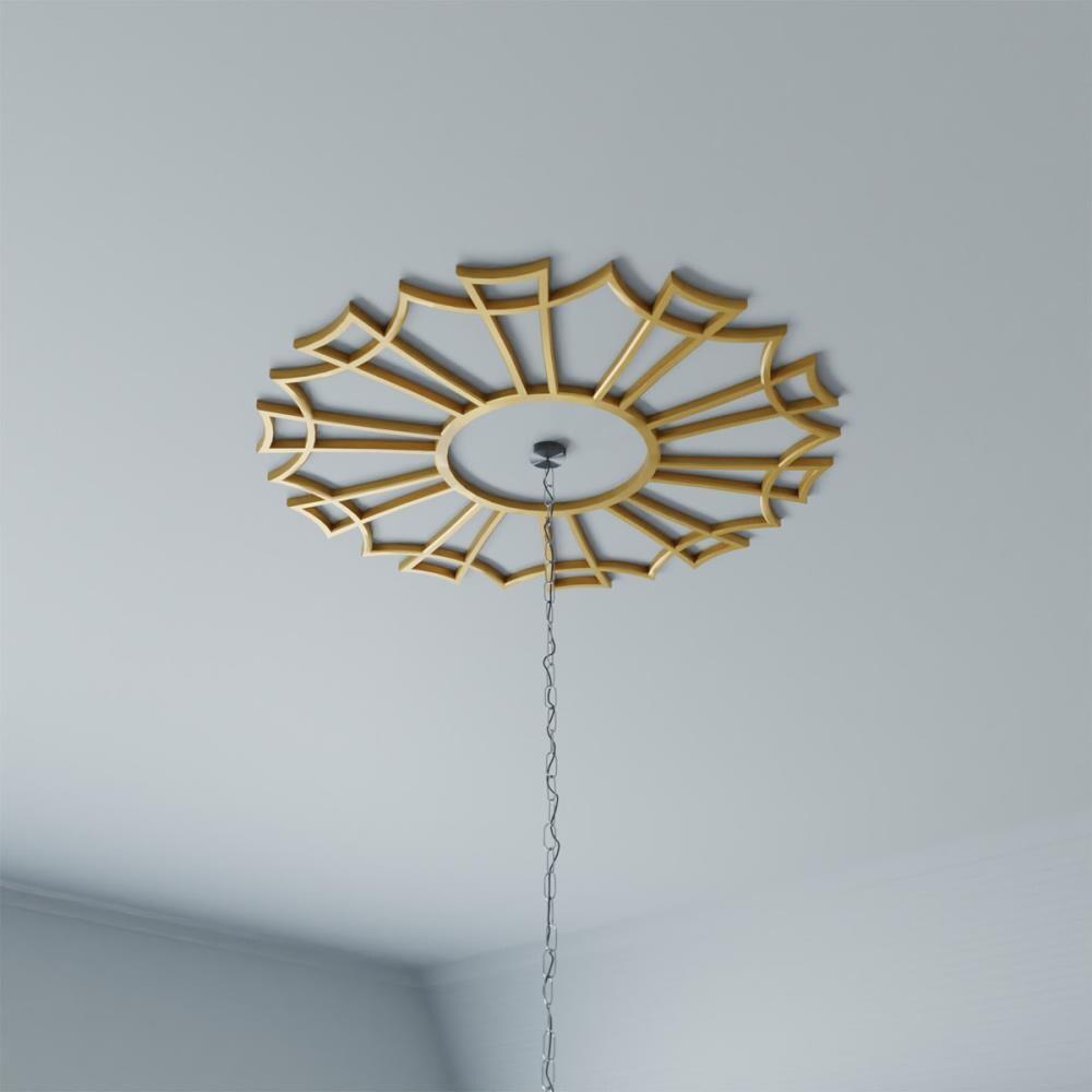 Gold 34" PVC Pierced Ceiling Medallion