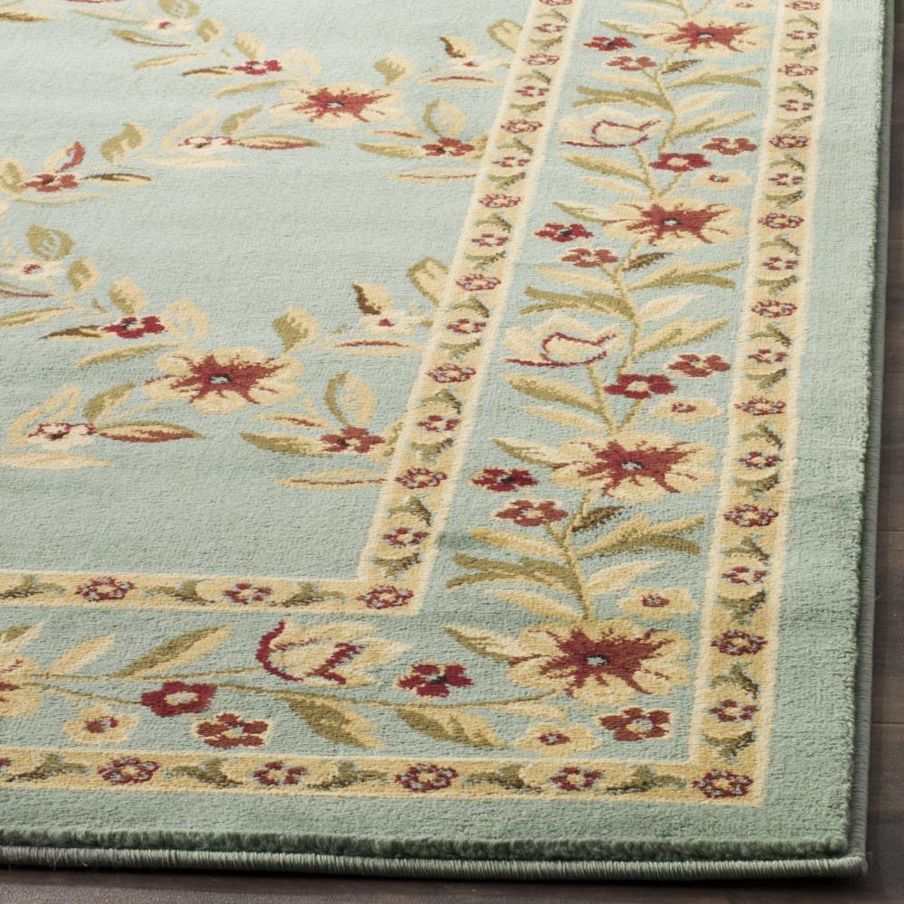 Lyndhurst LNH557 Power Loomed Area Rug - Blue/Blue - 6'7"x6'7" - Safavieh