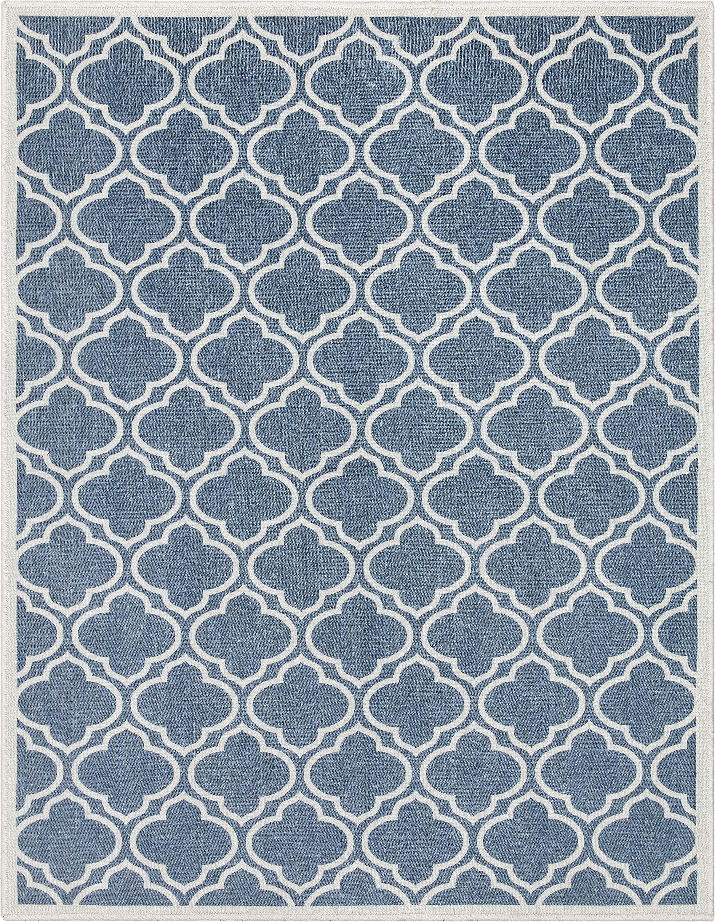 Well Woven Apollo Lattice Modern Moroccan Charcoal Grey 3'3" x 5' Machine Washable Area Rug