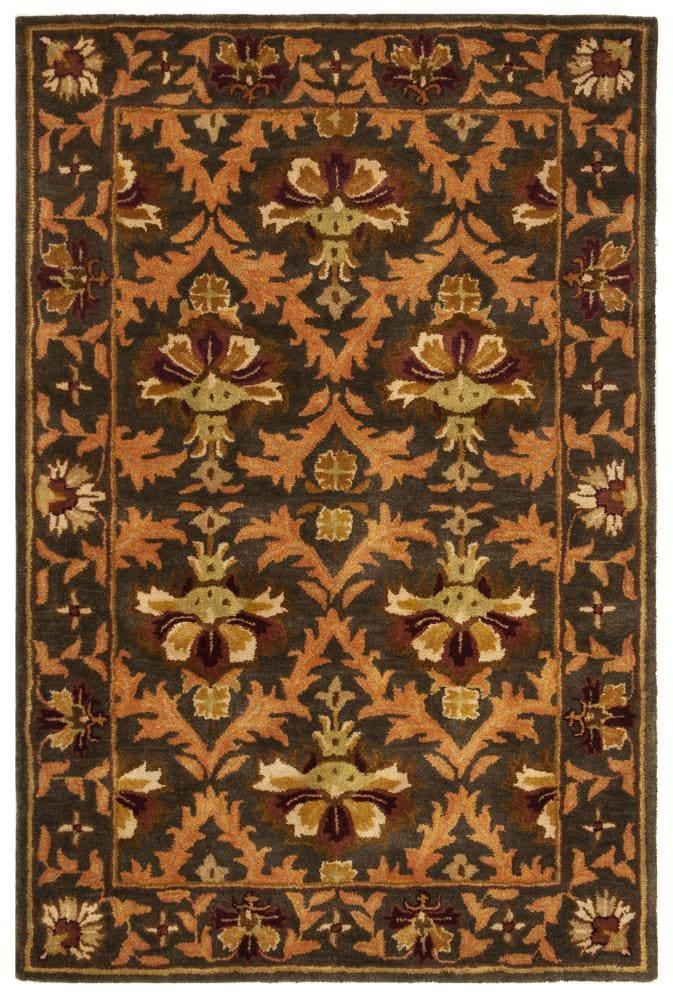 SAFAVIEH Antiquity Diarmait Oriental Wool Area Rug, Sage/Gold, 4' x 6'